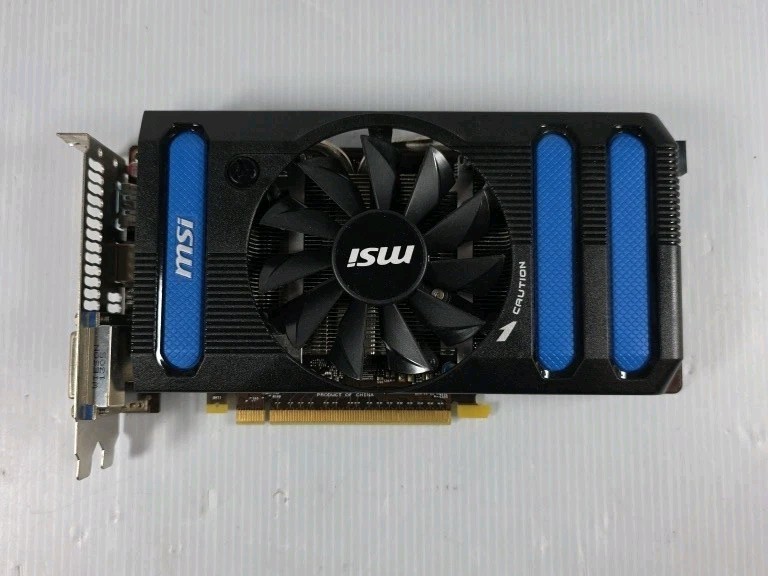 MSI GTX 660 Graphics Card 1GB GDDR5 HDMI DVI Single Fan Black Blue 