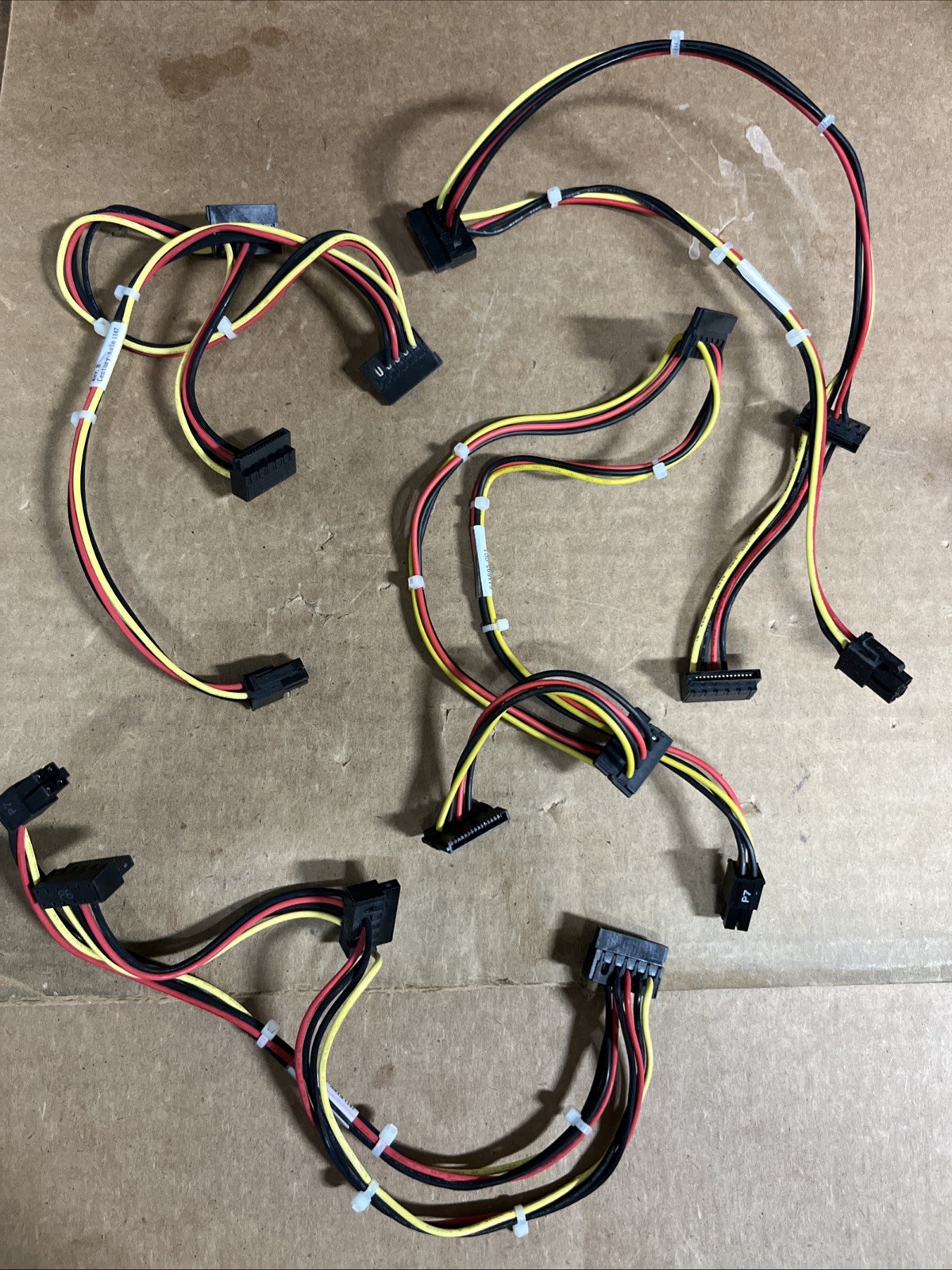 LOT Of (8) HP ELite 8000 8200 Pro 6200 6300pc SATA Power Cable 611895-001