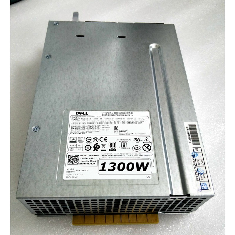 H1300EF-02 D1300EF-02 1300w Server PSU FOR DELL T7910 T5810 T7810 0FT7T6 T31JM