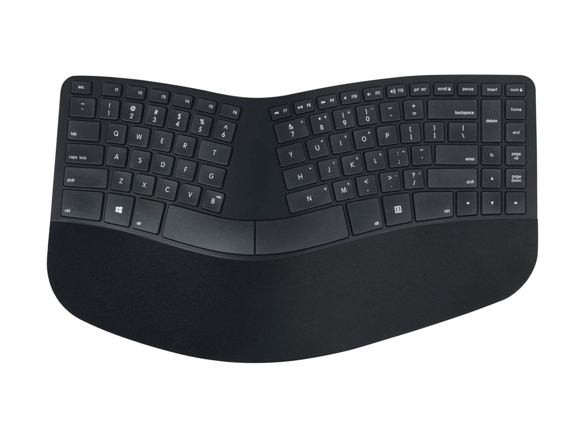 Matias Sculpted Ergonomic Rechargeable Keyboard for PC (fk413pcd)