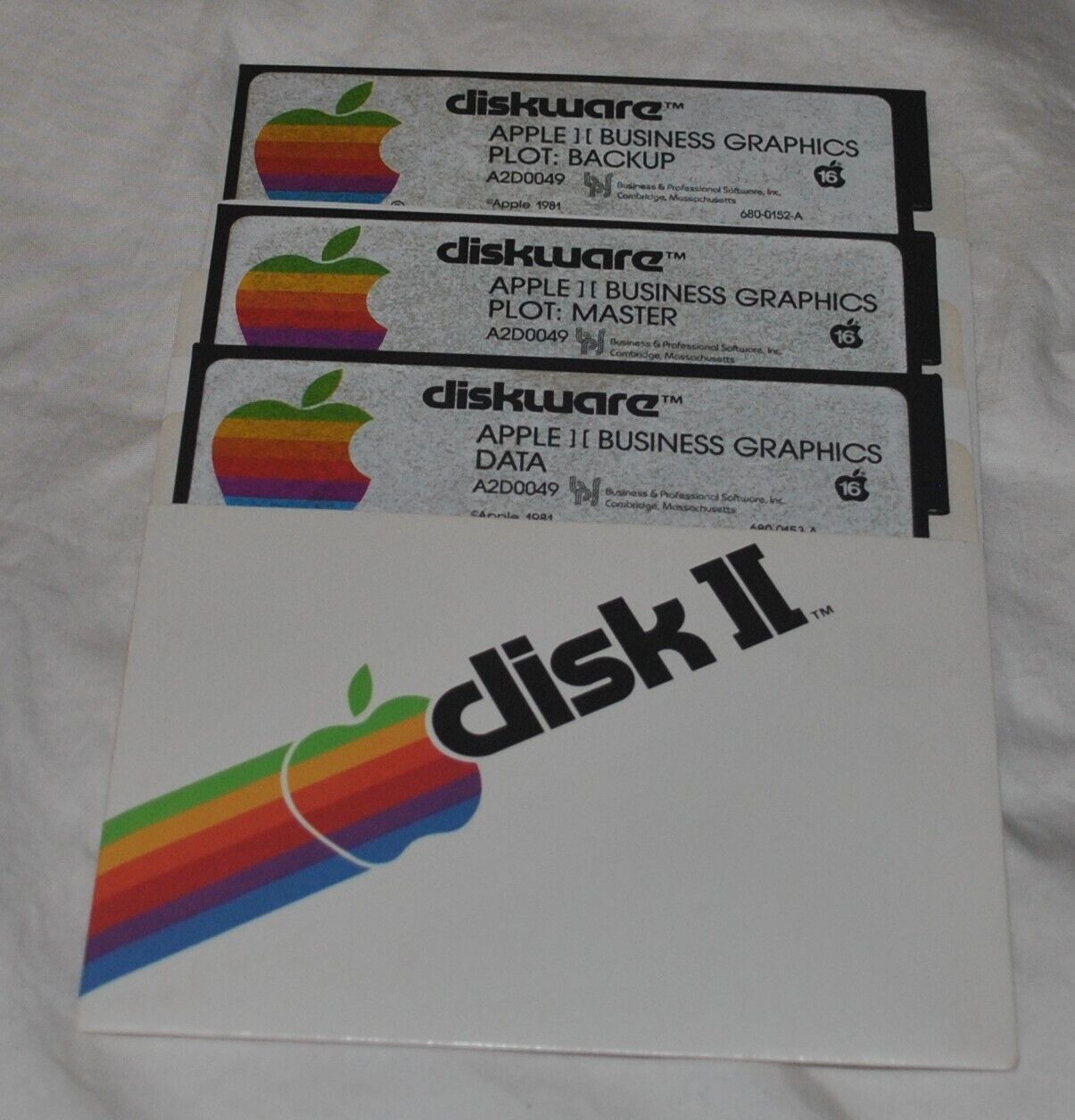 Apple Diskware Business graphics Diskette Apple II 5.25\