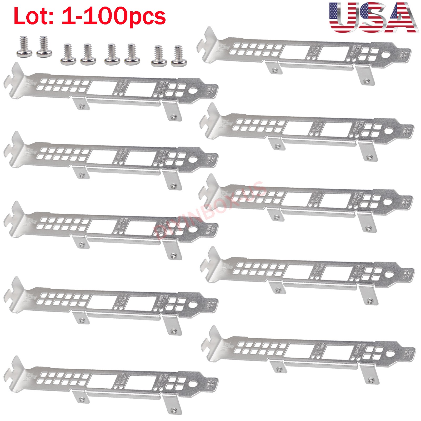 Lot New Long Full Height Bracket for Intel X520-DA2 X520-SR2 X520-LR2 X710-DA2