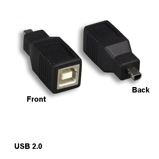 [10X] USB 2.0 Type B Female to Mini B 4Pin Male Adapter for Camera PDA MP3 HDD