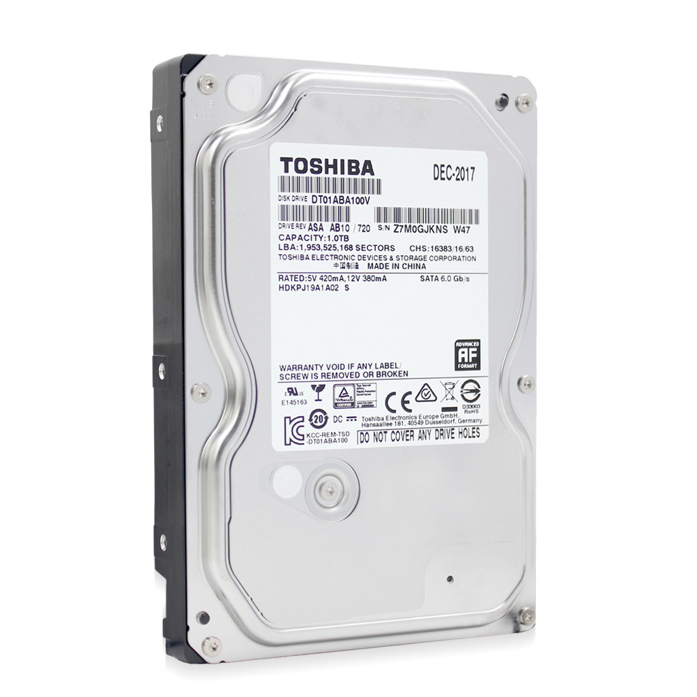 Compatible Toshiba 1TB DT01ABA100V 3.5" SATA III 6Gbs 32MB PC CCTV DVR AV HDD