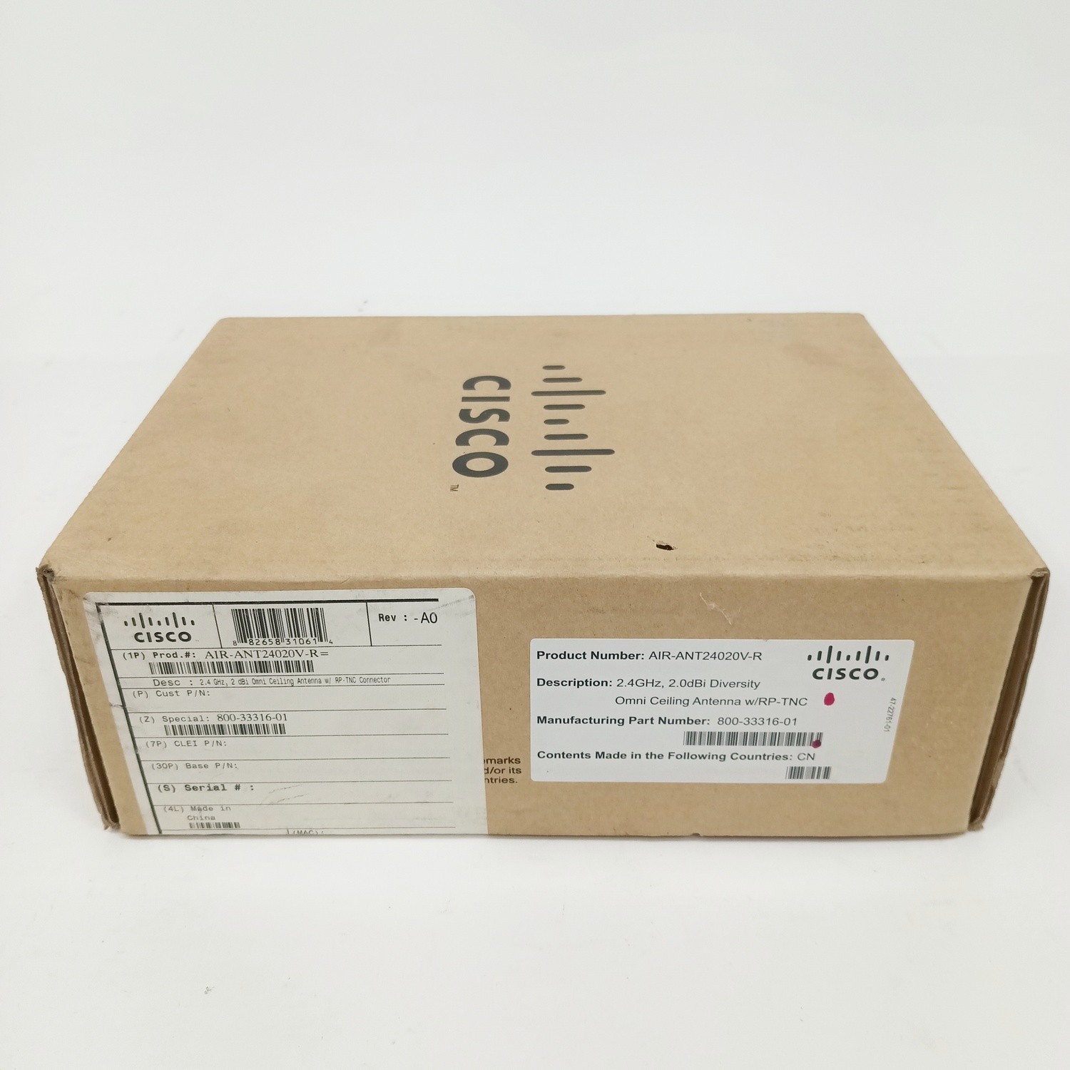 Cisco Aironet AIR-ANT24020V-R 2.4-GHz Omni Ceiling Antenna w/RP-TNC