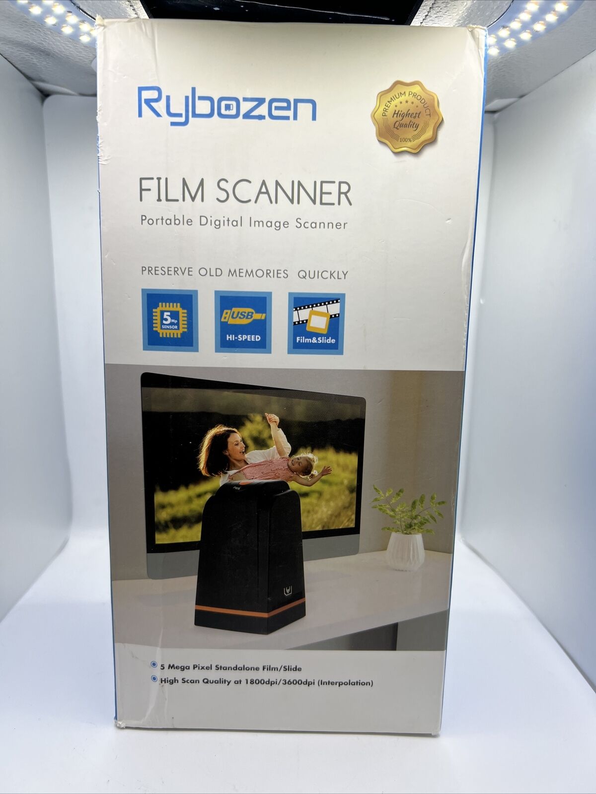 DigitNow Film Scanner Portable Digital Image Scanner (Black)