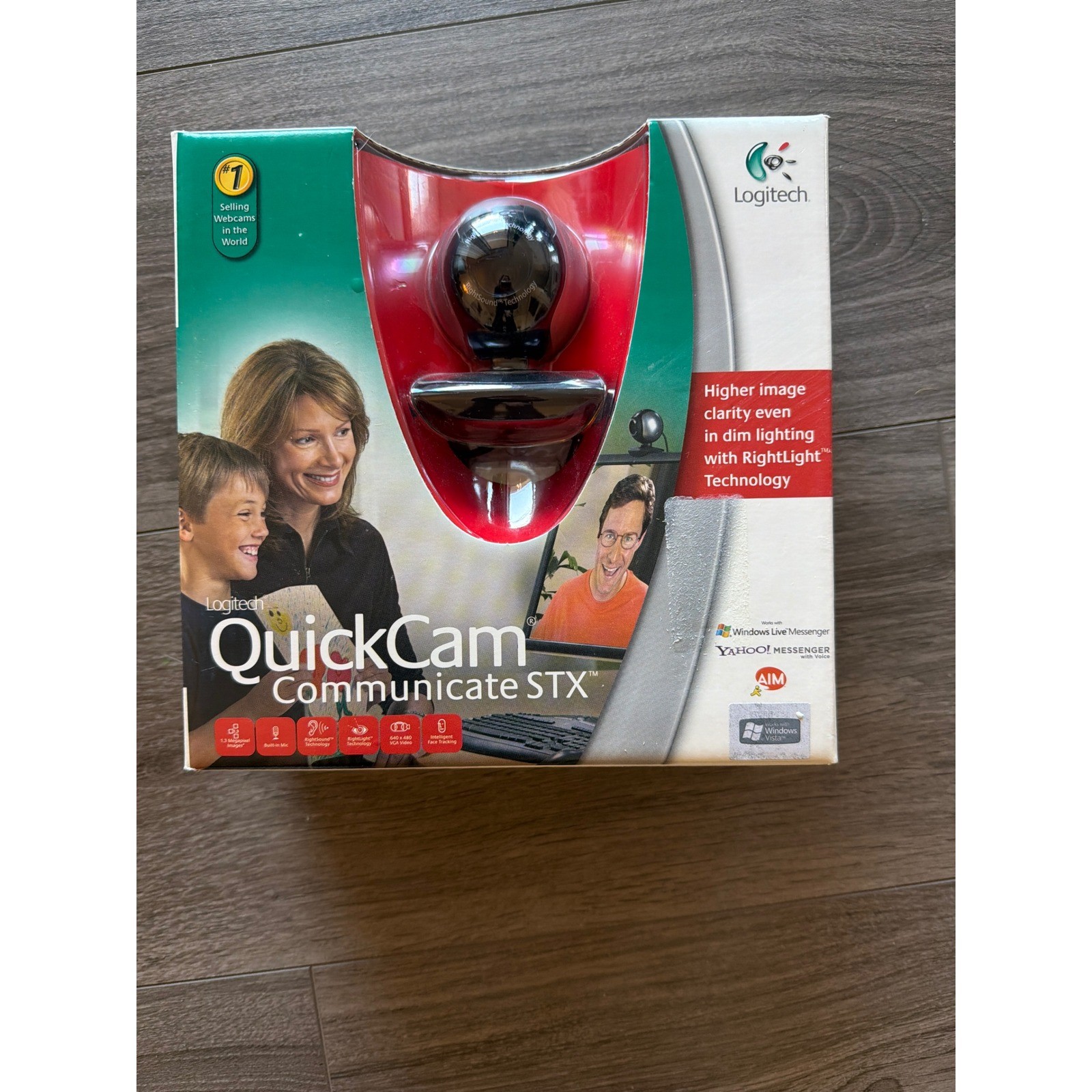 Logitech QuickCam Communicate STX Vintage Webcam USB w/ Mic Y2K PC