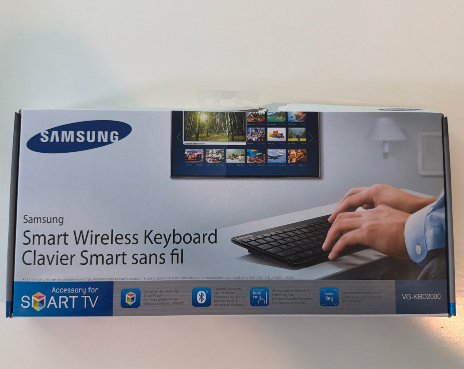 Samsung VG-KBD2000 Smart Hub TV Remote Wireless Bluetooth Keyboard - Open Box