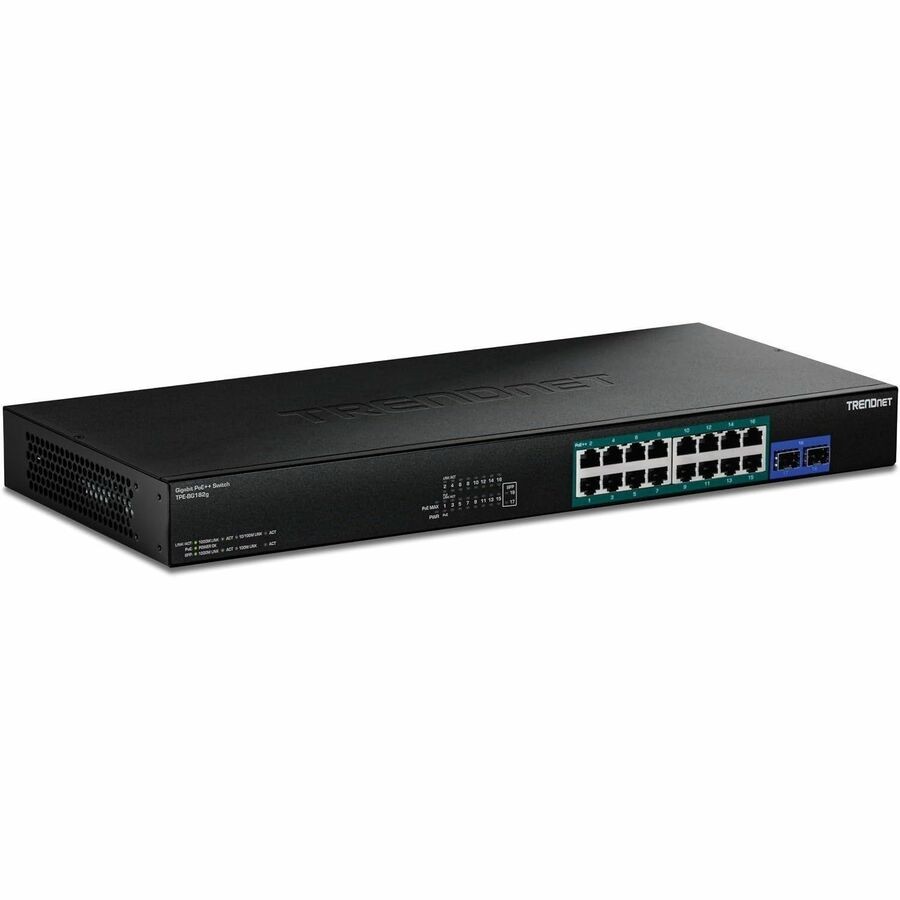 TRENDnet 18-Port Gigabit 4PPoE Switch, NDAA / TAA compliant TPE-BG182G