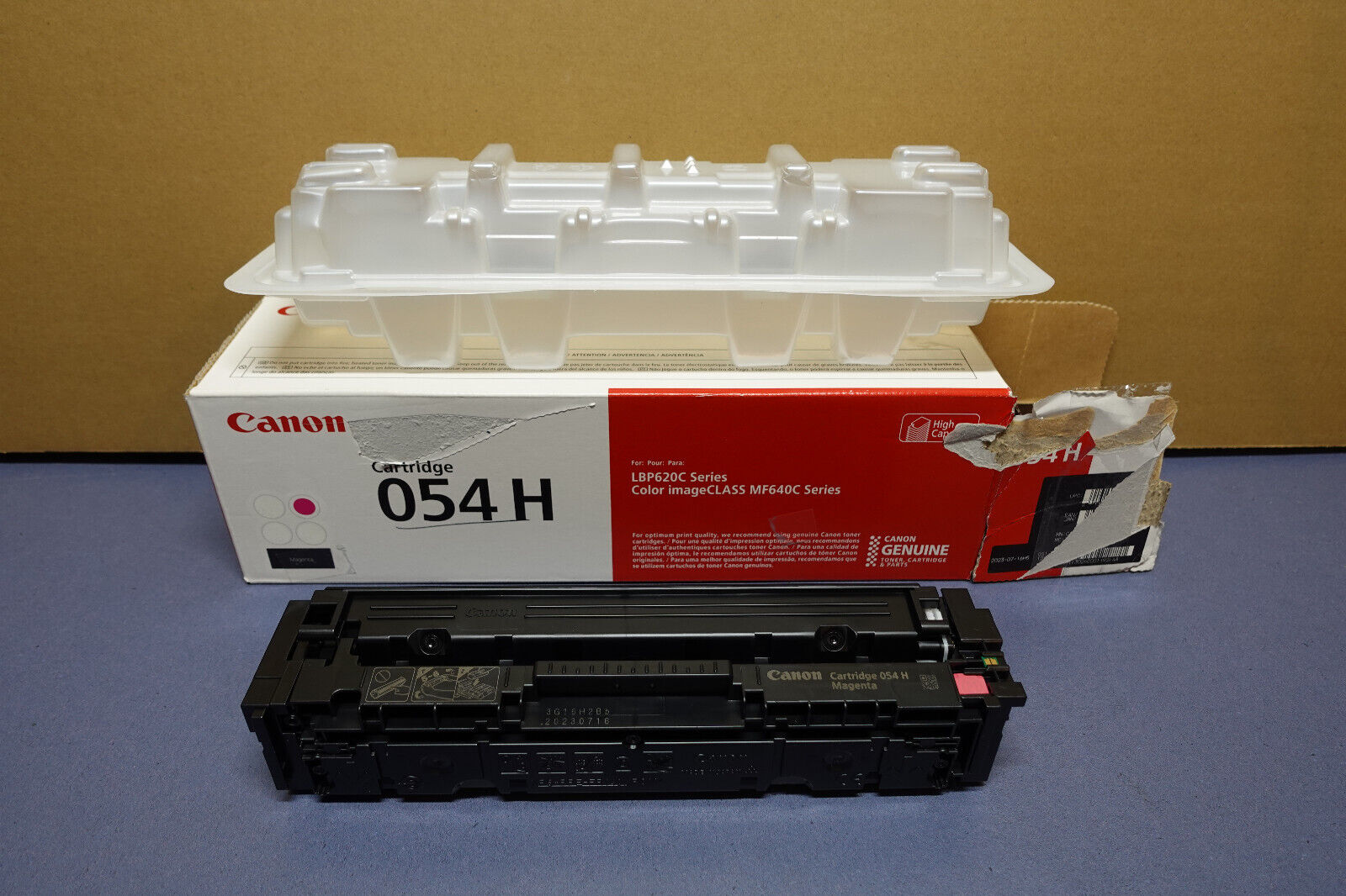 Genuine Canon 054H Magenta High Capacity Toner Cartridge LBP620C 