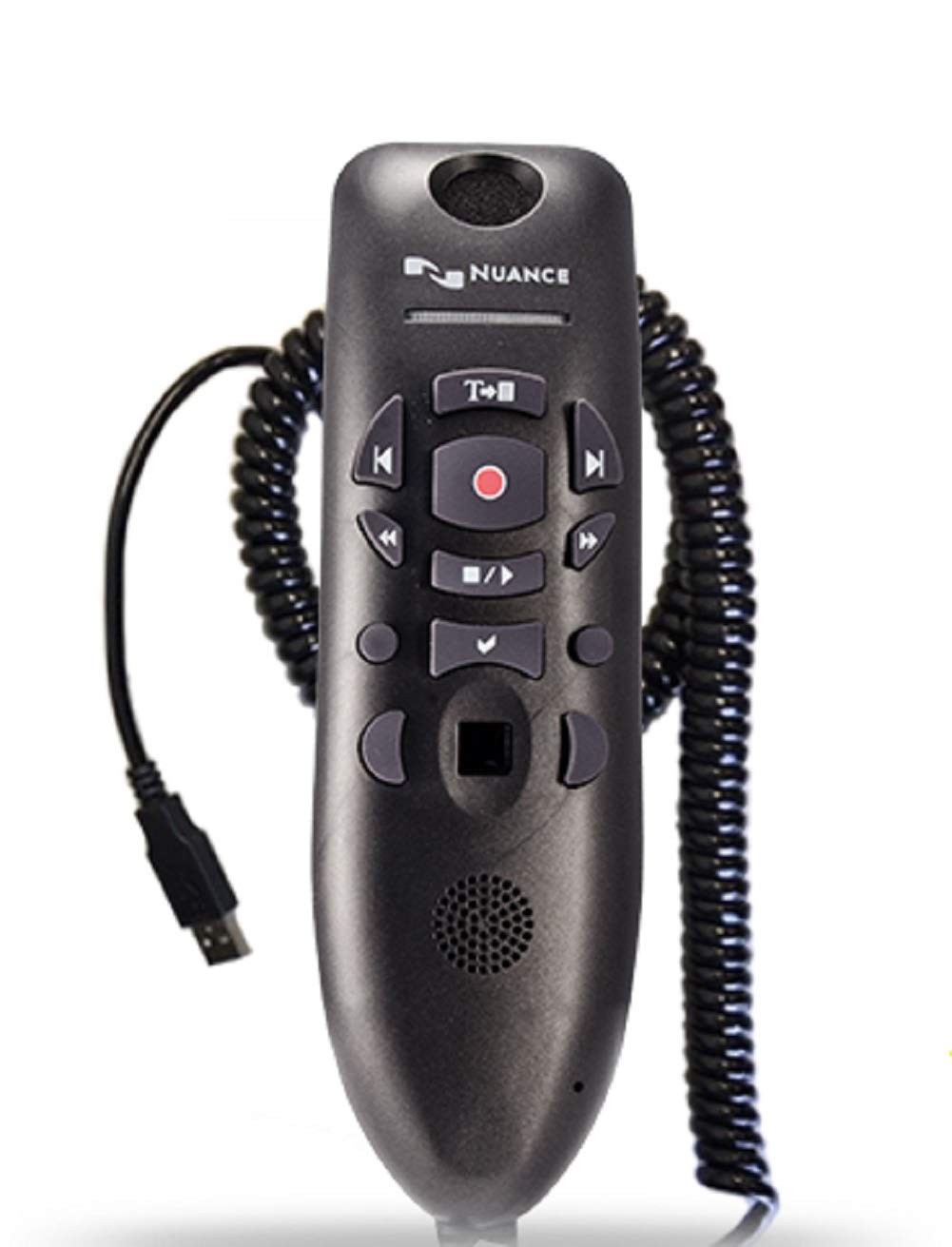 Nuance PowerMic III Microphone for Dragon Coiled Cord extends to 17 Ft Dictate