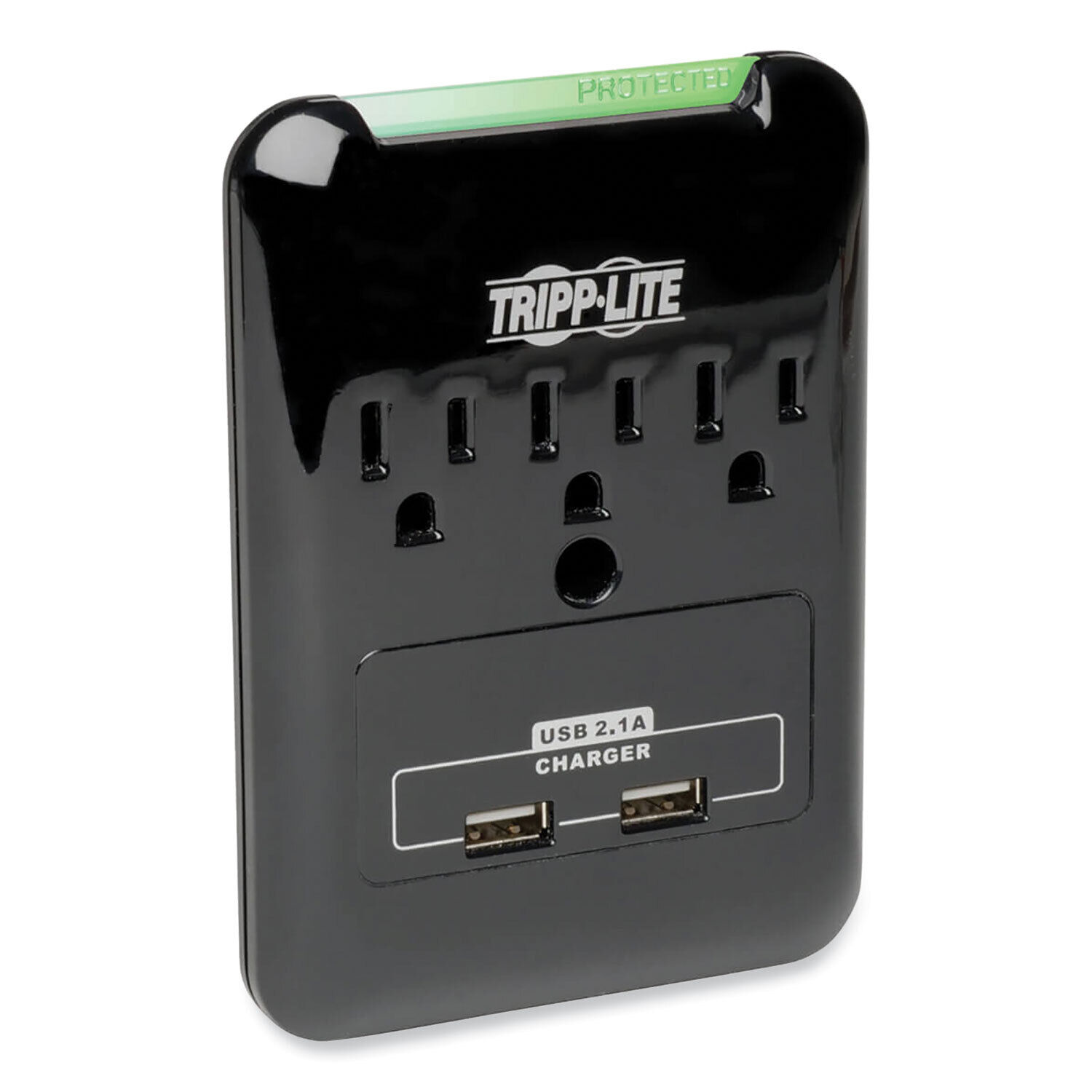 Tripp Lite Protect It 3-Outlet Surge Protector w/ 2 USB Ports, 540 Joules