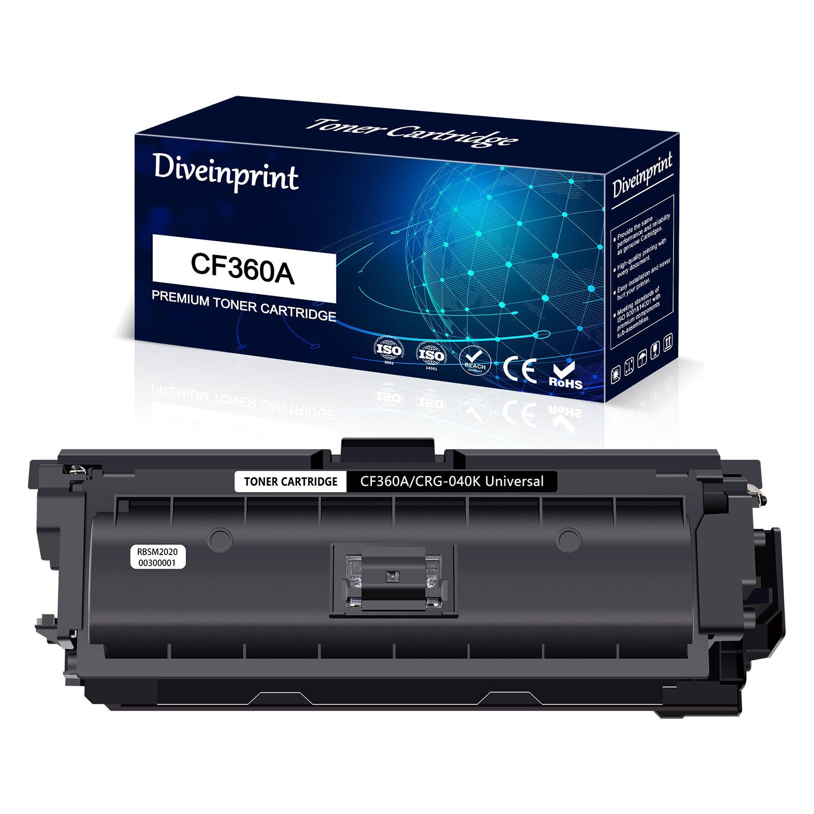 1PK CF360A Black Toner Cartridge for HP 508X LaserJet Enterprise M553x M553dn 