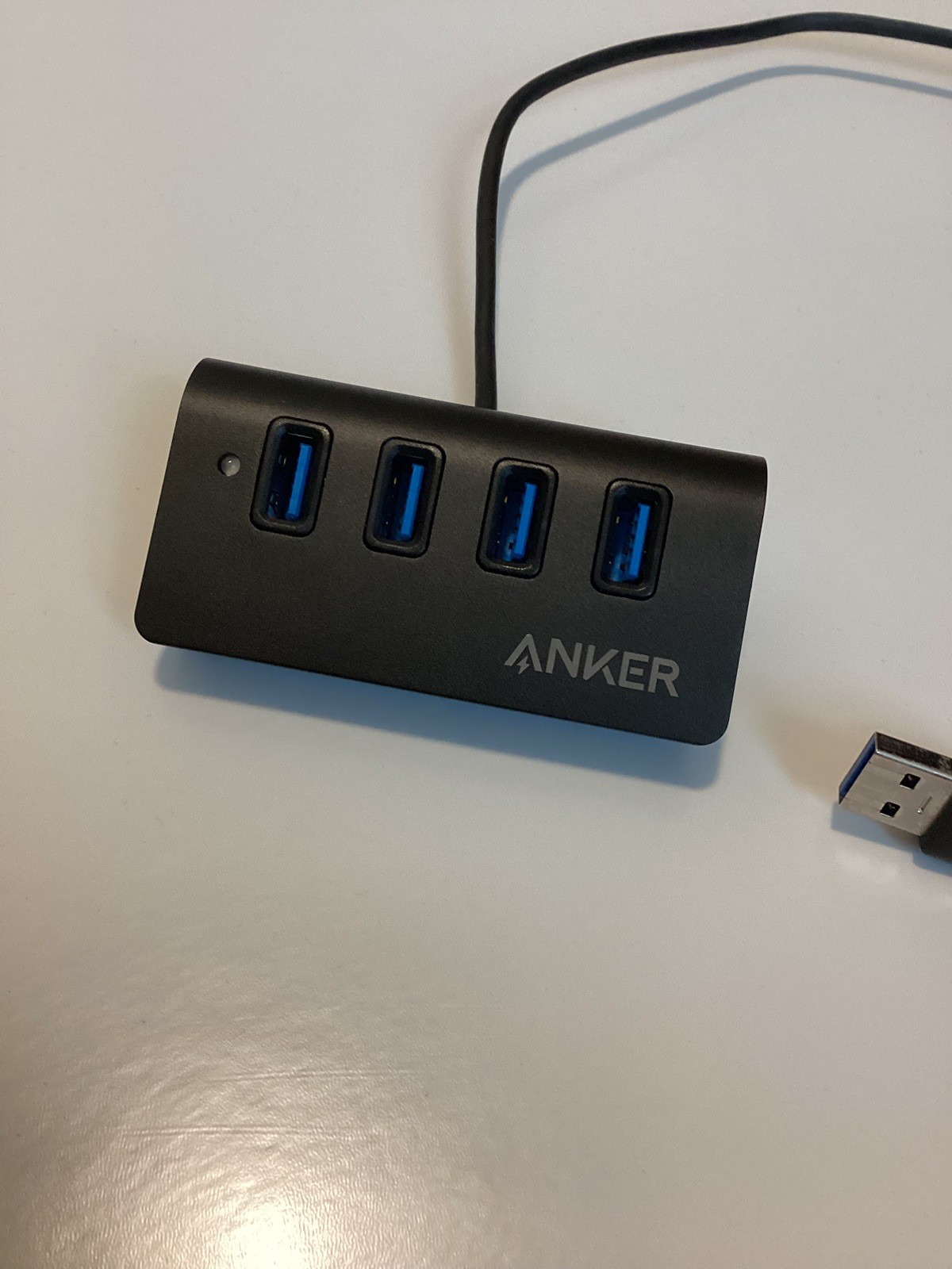 Anker Portable Data Hub 4-Port USB 3.0 Unibody Aluminum with 2ft USB 3.0 Cable