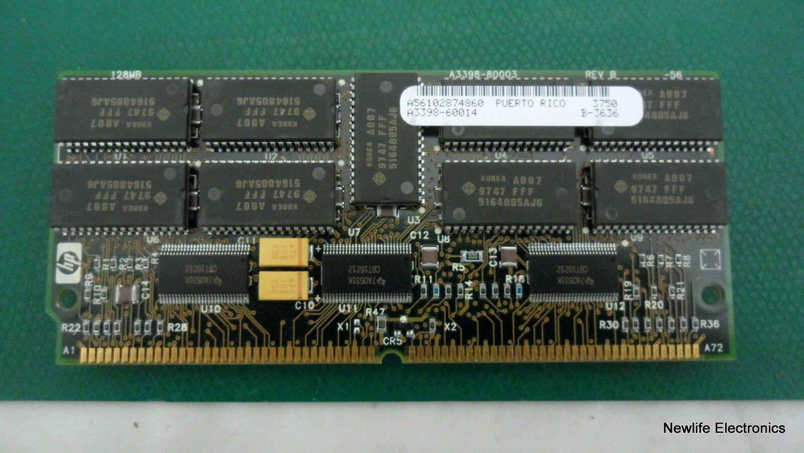 HP A3398-69014 128MB EDO DIMM Server Memory A3398-60014