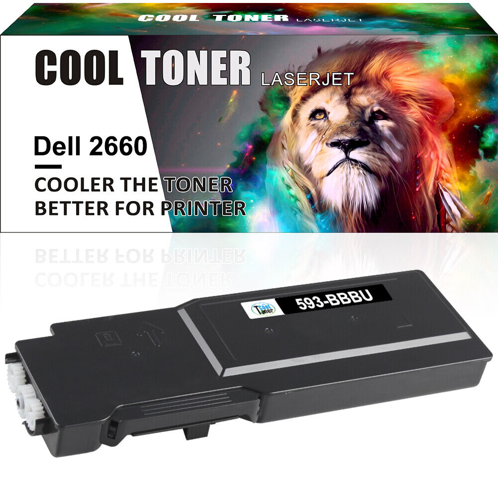 High Yield Toner Cartridge for Dell 593-BBBU Color Laser Printer C2660dn C2665dn