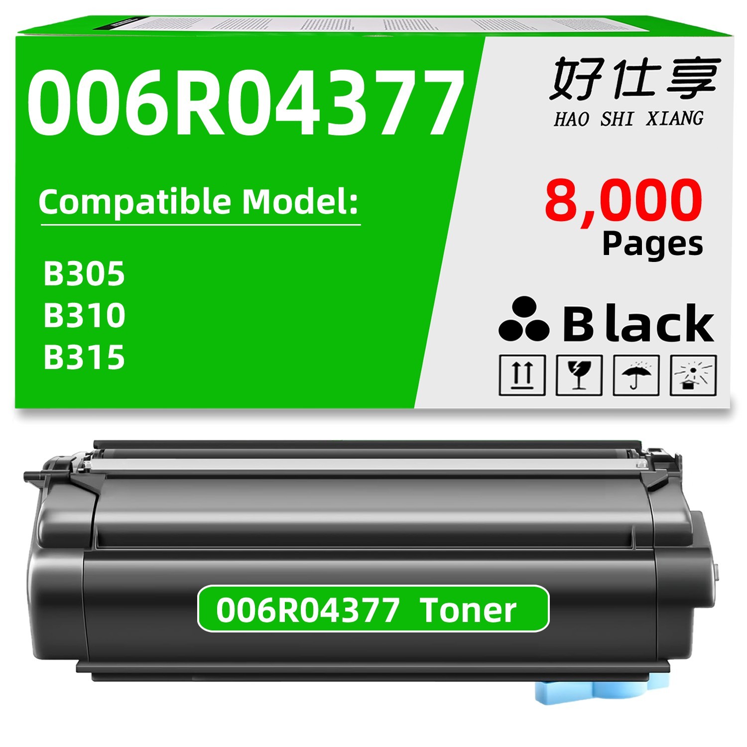 B310 006R04377 Black Toner Cartridge Compatible for Xerox B305 B310 B315 Printer