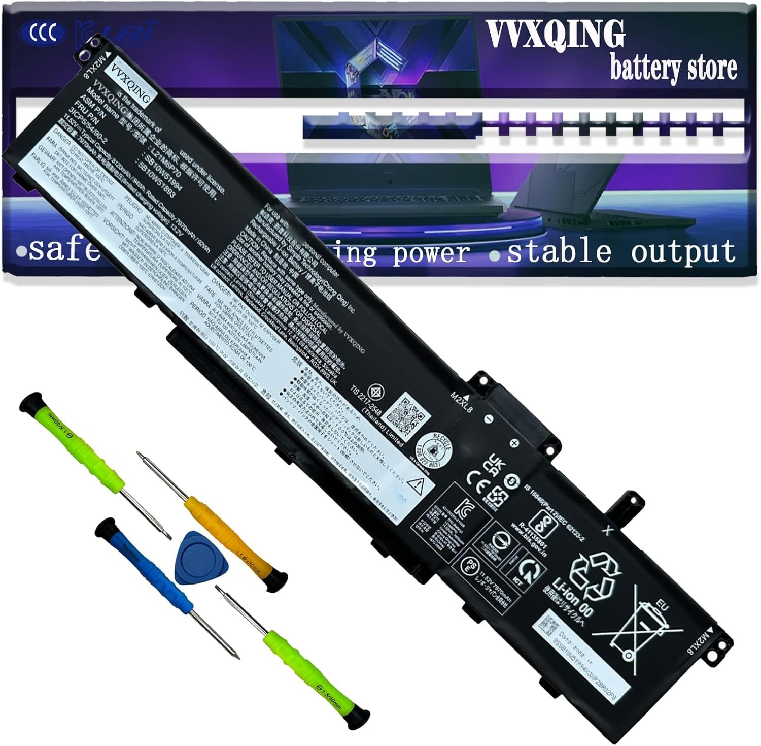 L21M6P70 L21L6P70 L21C6P70 L21D6P70 Laptop Battery for Lenovo ThinkPad P16 1st