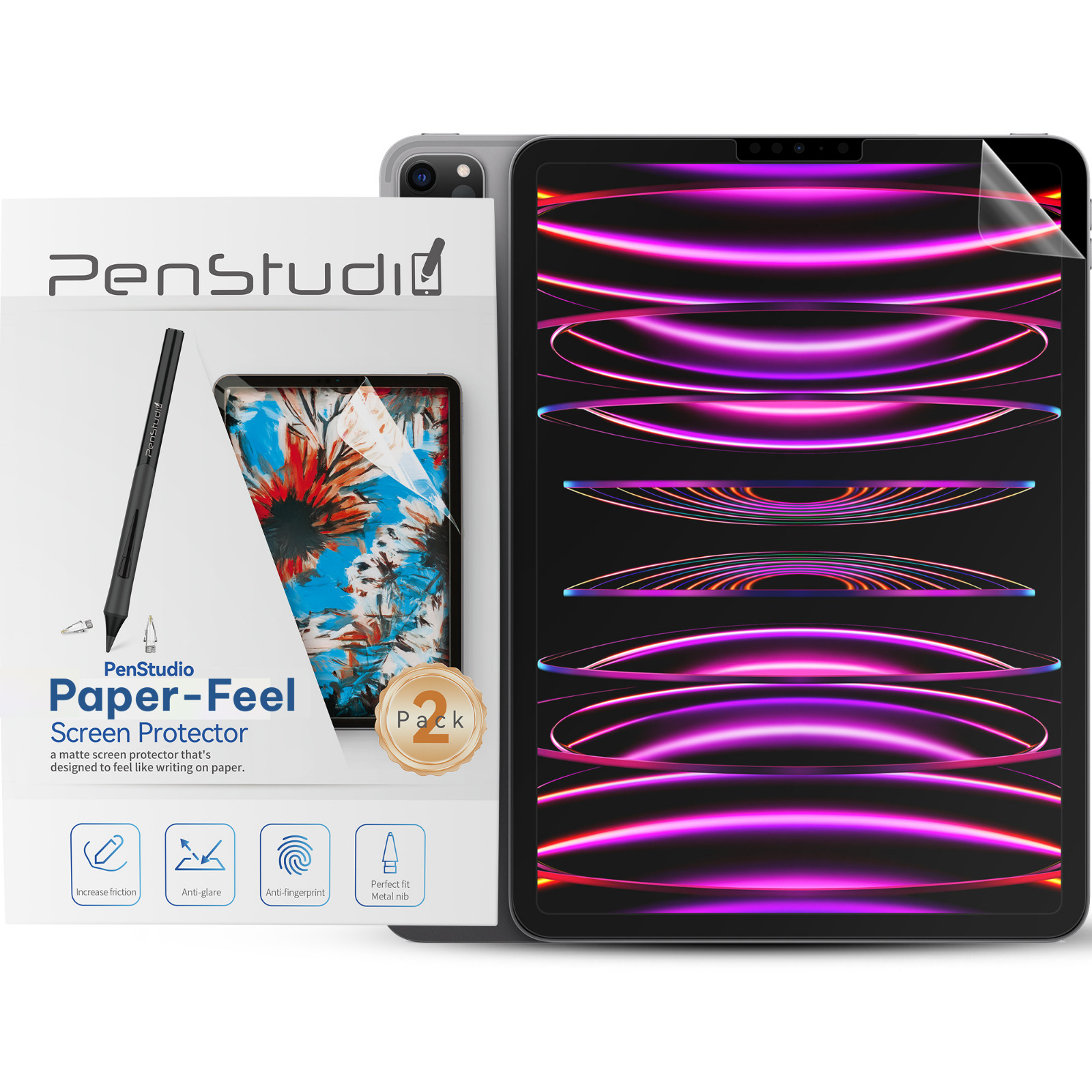 Penstudio Paper-Feel Screen Protector for iPad Air 4/5 & iPad Pro 11” 1/2/3/4