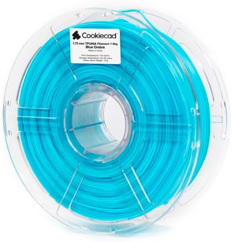 TPU Filament Rainbow Gradient, Blue Ombre, 1.75Mm 1Kg