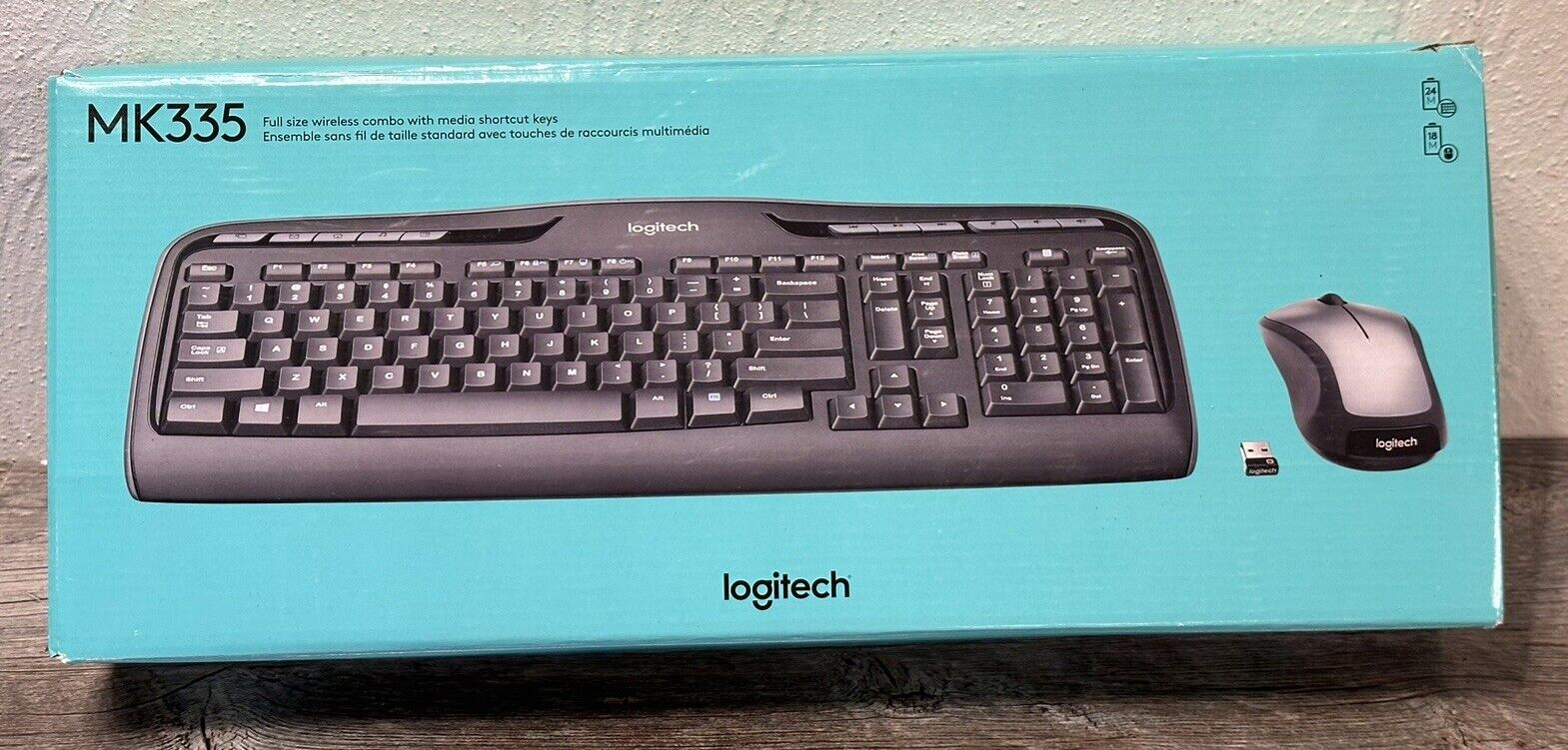 NEW Logitech MK335 Combo Full-Size Wireless Keyboard & Mouse 920-008478