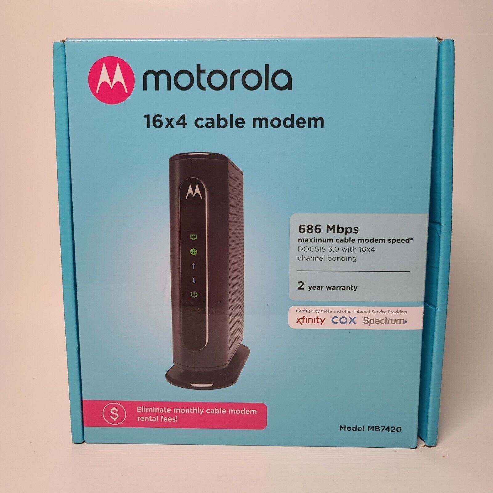 Motorola: 16x4 Cable Modem (Model MB7420) BRAND NEW - SURF the WEB