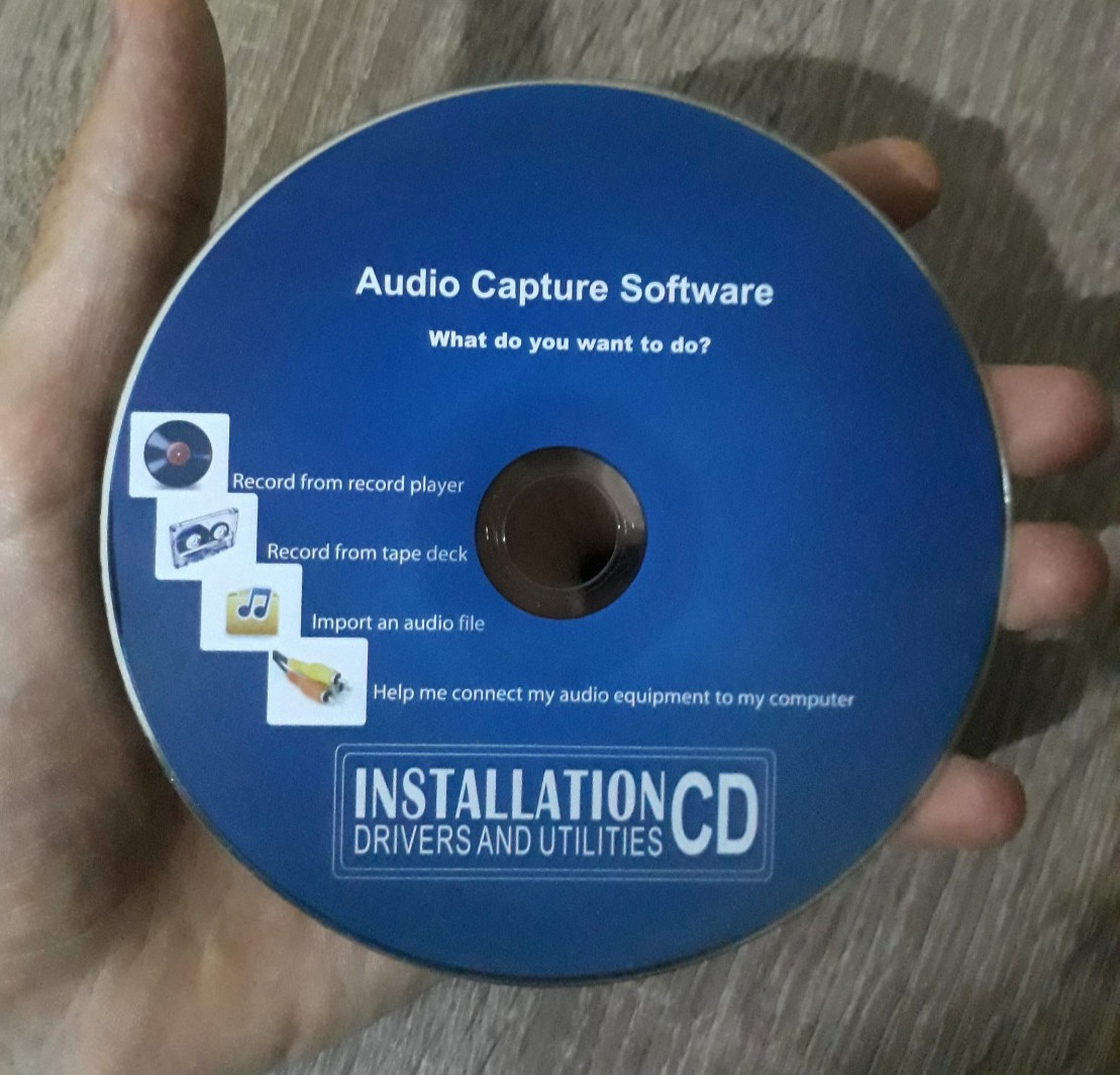 DVD Audio Capture Software Installation CD Driver What Do You Want To Do ?