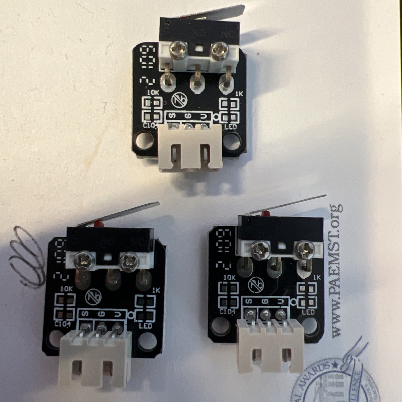 Official Limit Switch End Stop 3pcs 3d Printer Part Compatible With Ender 3 / En