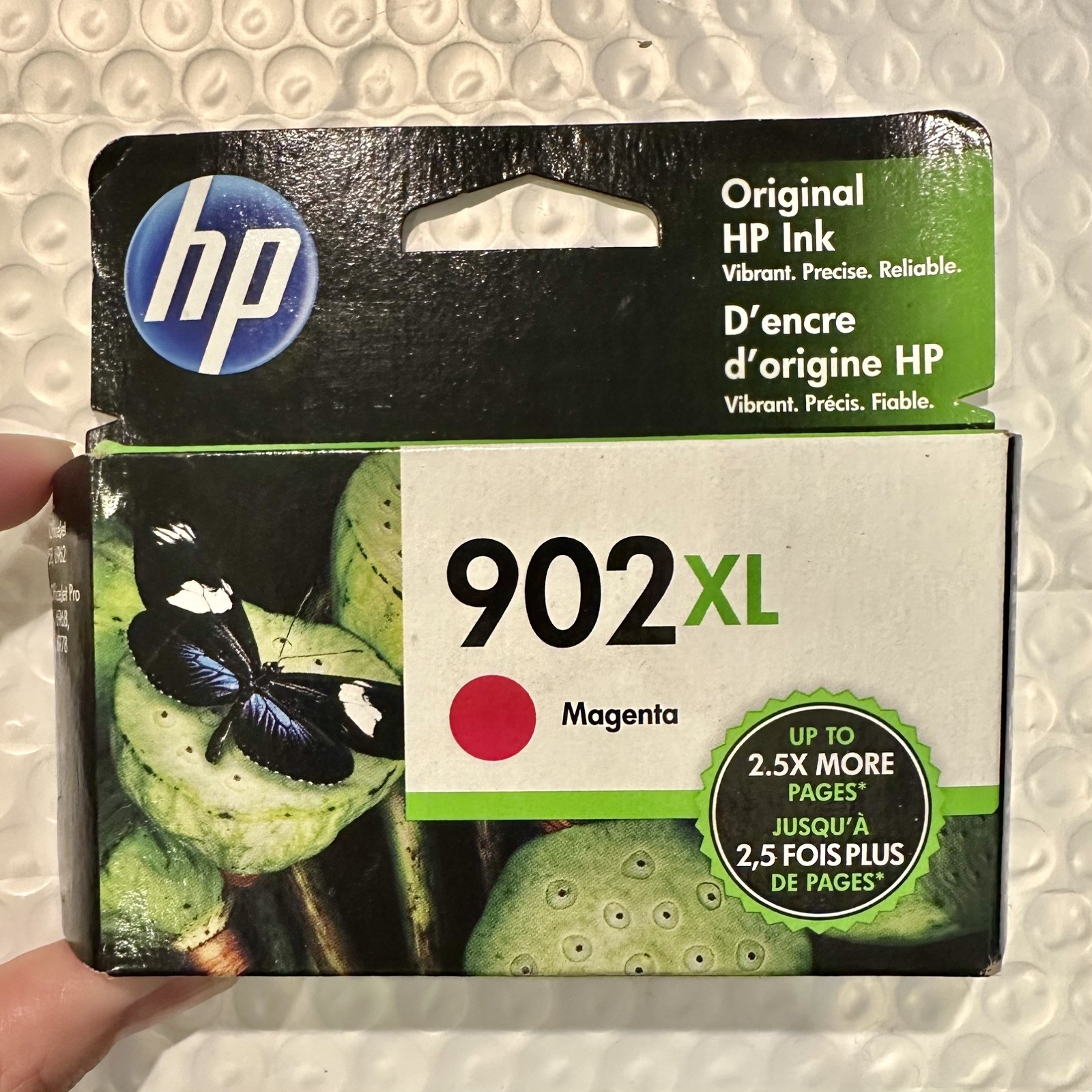 HP 902XL High Yield Ink Cartridge - Magenta Exp 02/2022 ~ NEW Sealed Box