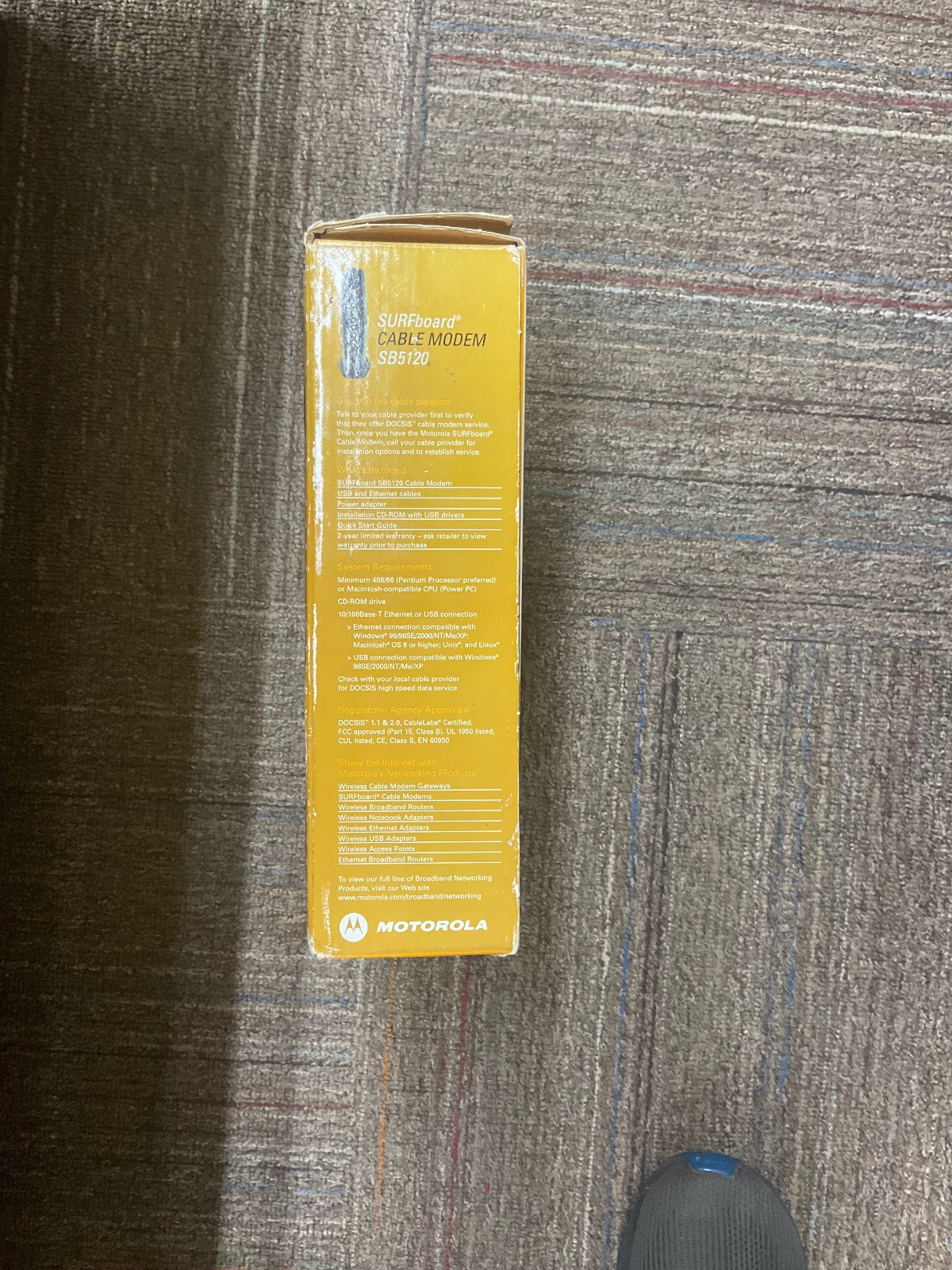 Motorola SB5120 SurfBoard Cable Modem ~ New in Sealed Box