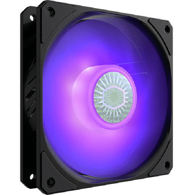 NEW Cooler Master Cooling Fan SickleFlow 120 RGB Lights Light Up Computer