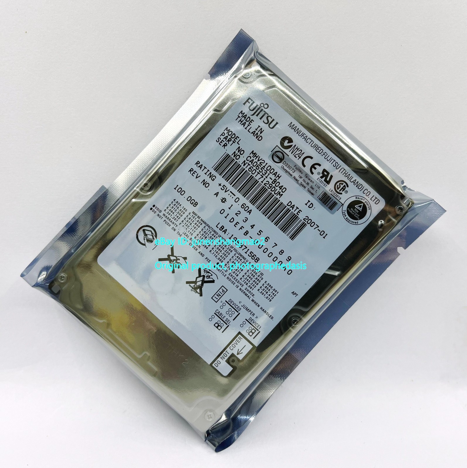 Fujitsu 100GB MHV2100AH IDE 2.5-inch notebook hard drive