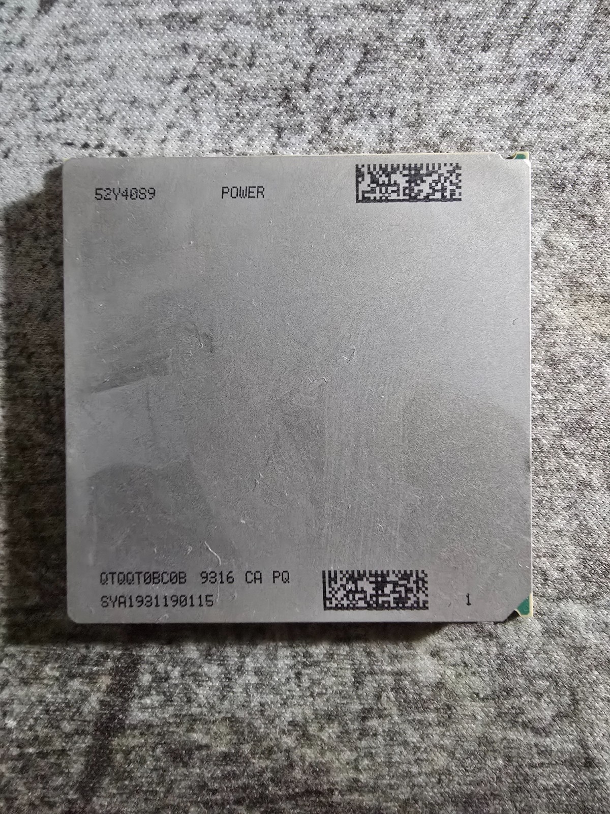 IBM 52Y4089 POWER7 9316 Server CPU Processor Gold Contacts