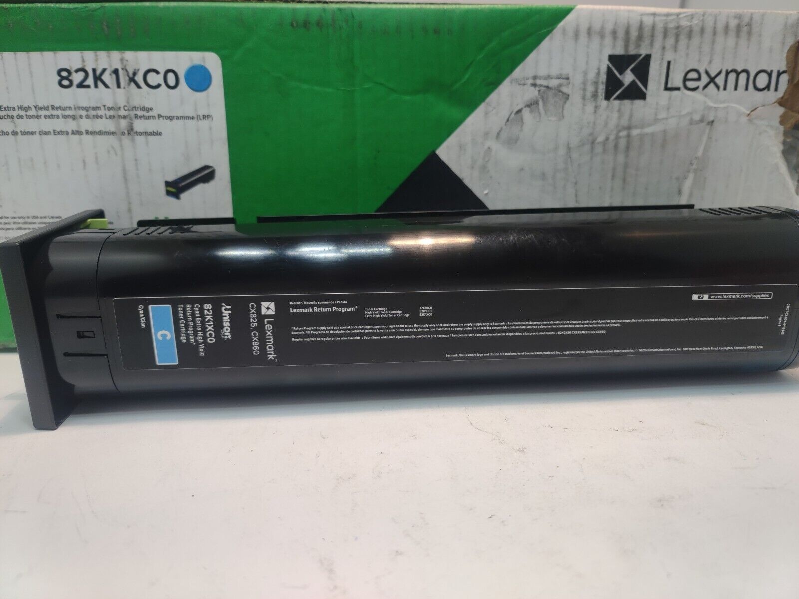 Lexmark Genuine 82K1XC0 Extra High Yield Cyan Toner Cartridge - New