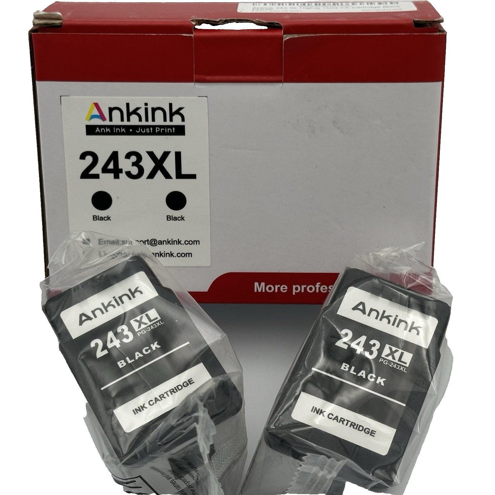 New Ankink 243XL Higher Yield Ink Cartridges - Black for Canon Printer open box