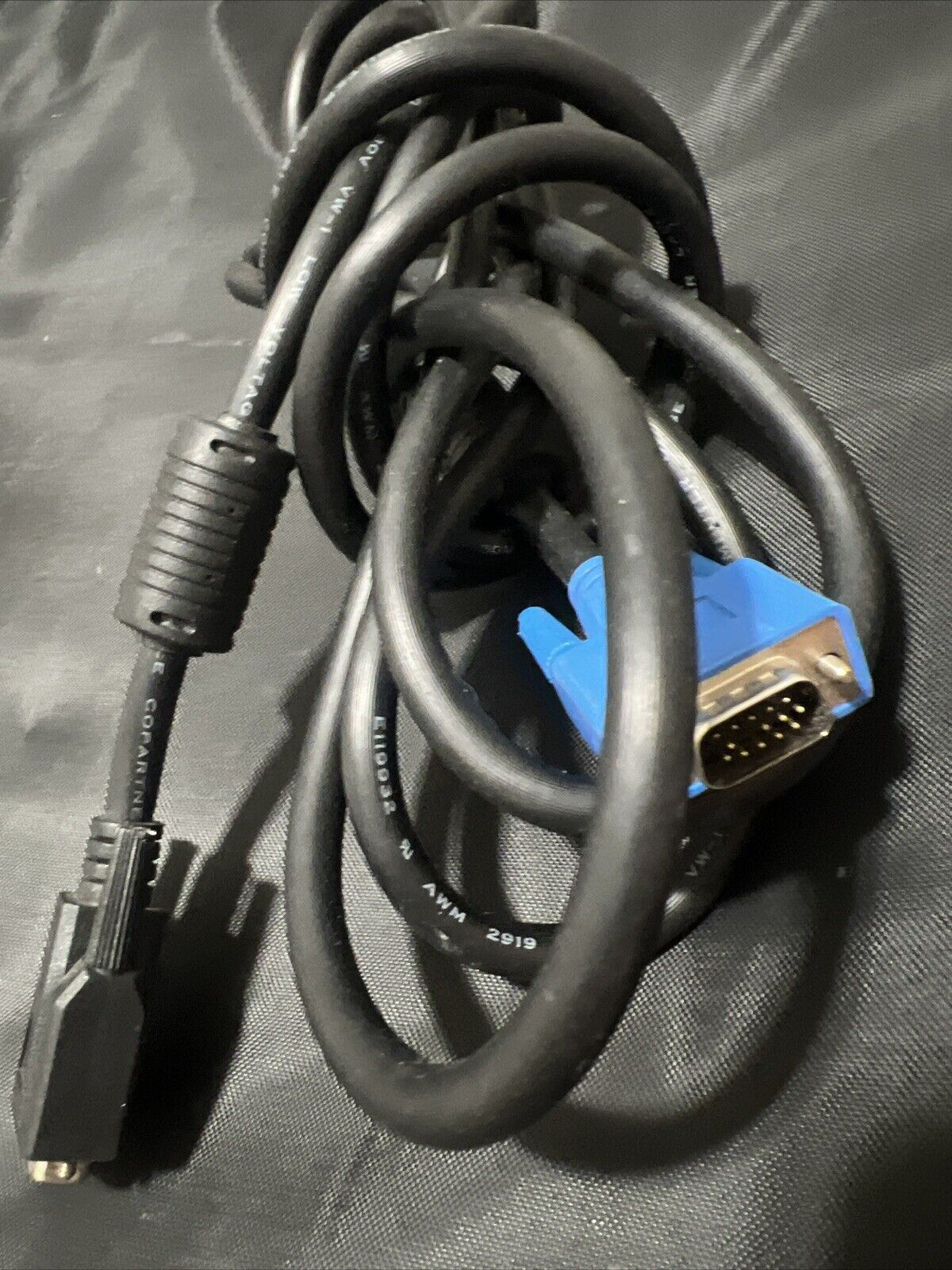 1-COPARTNER COMPUTER CABLE E119932-U AWM 2919 10 FT LONG MALE To MALE