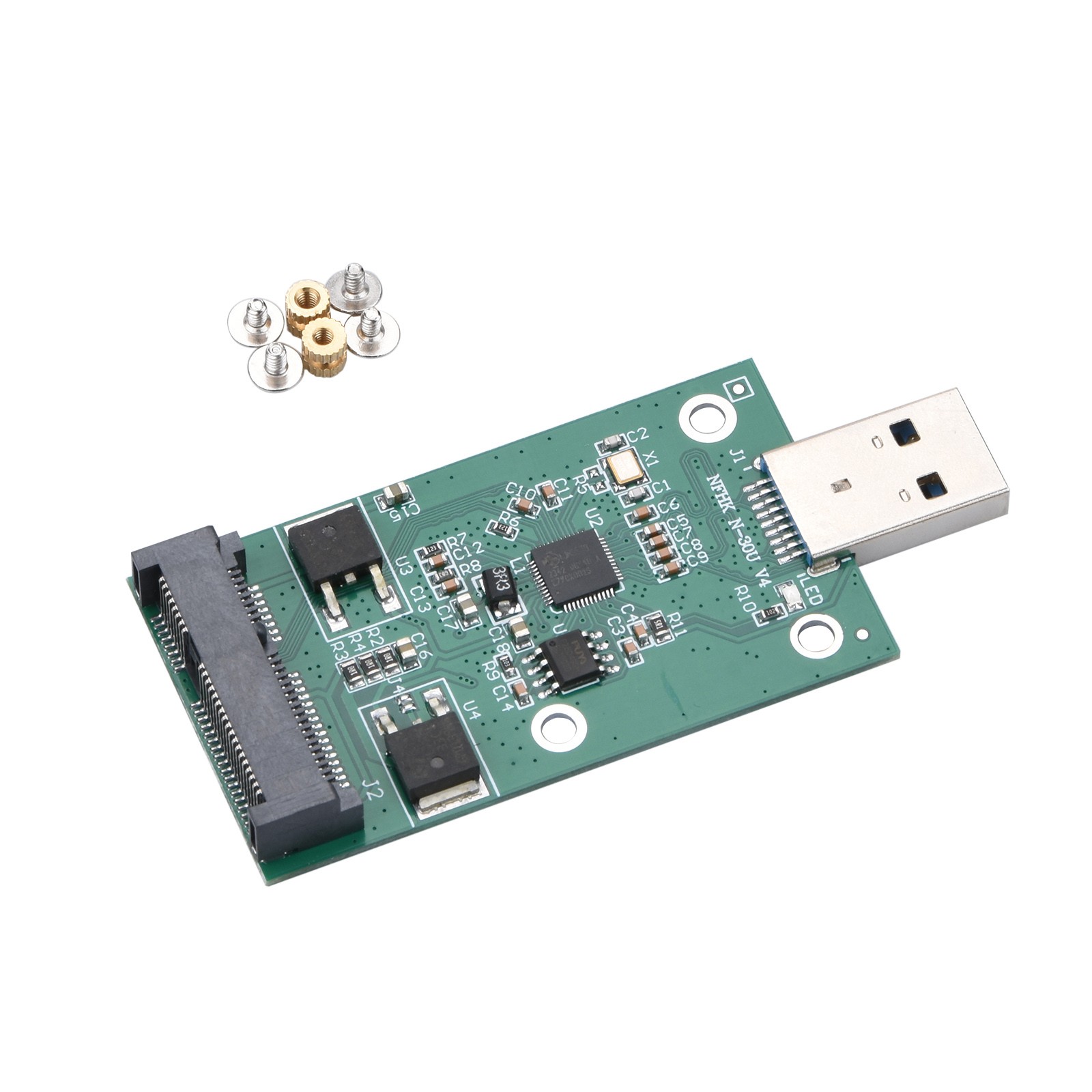 Plug & Play mSATA SSD to USB 3.0 Interface Convertor Adapter Card PCB Board D