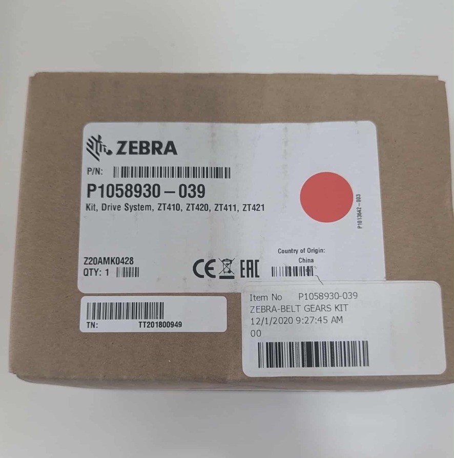 NEW SEALED OEM Zebra Drive Gear KIT P1058930-039  (2 AVAILABLE)