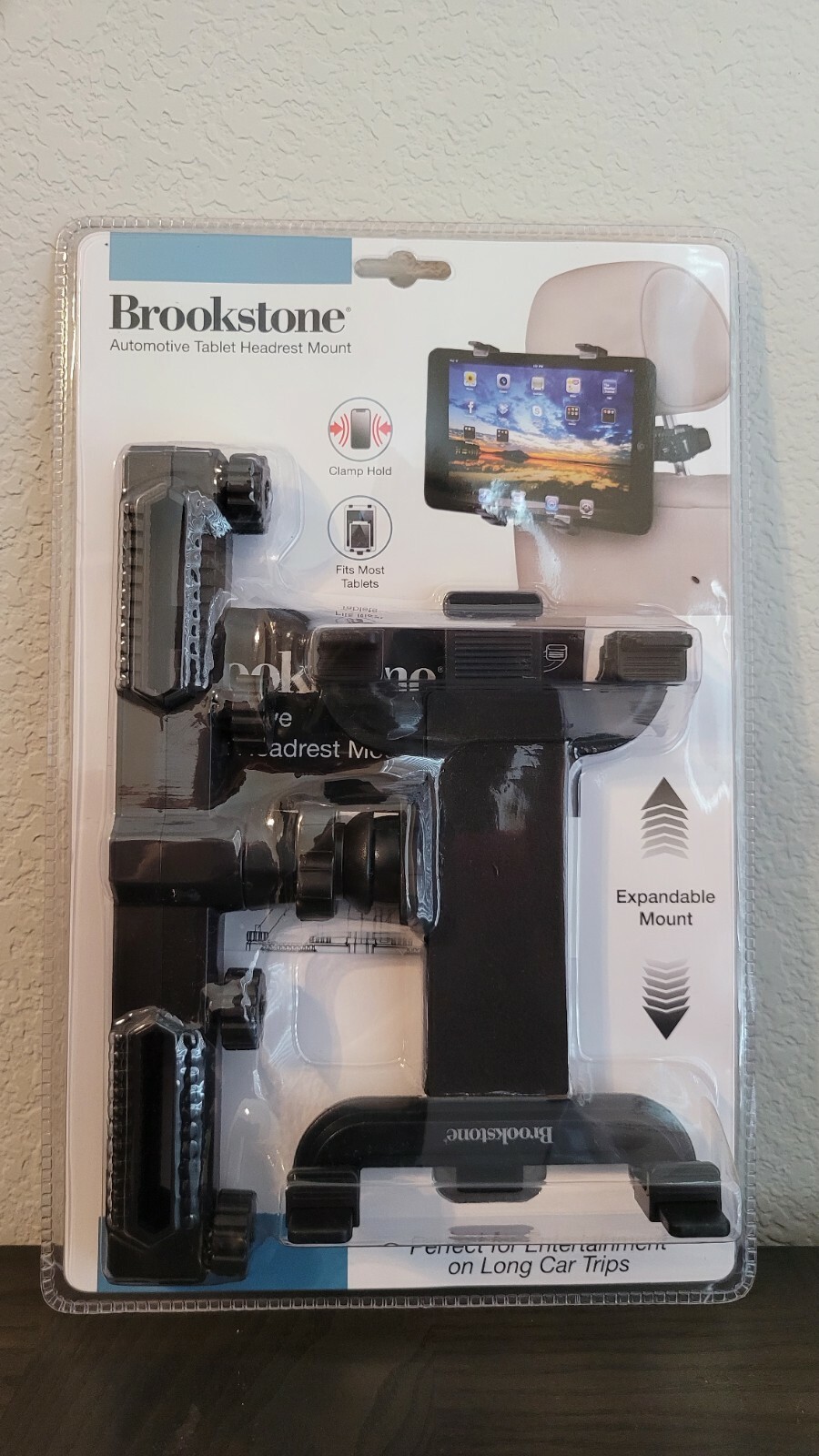 Brookstone Universal Automotive Tablet Headrest Car Headrest Mount New