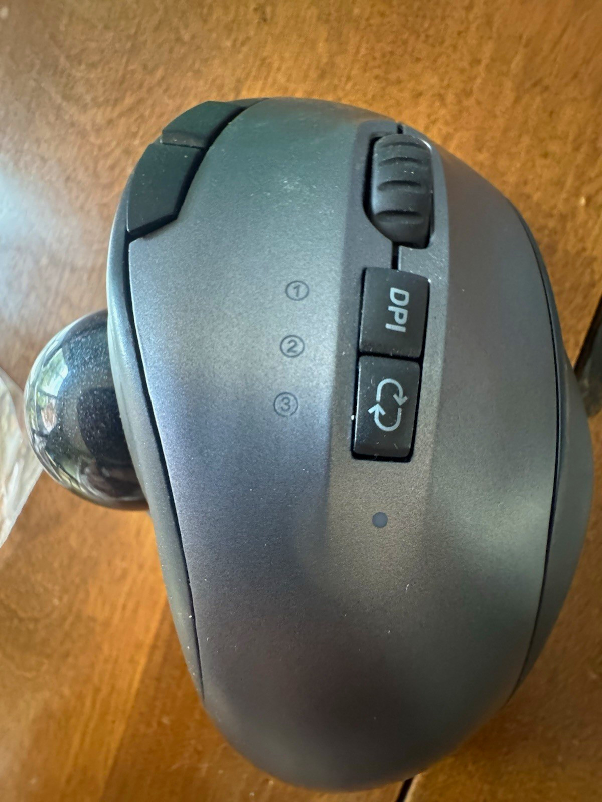 Jelly Comb MT50 Wireless Bluetooth Rechargeable Optical Trackball Mouse DPI Gray