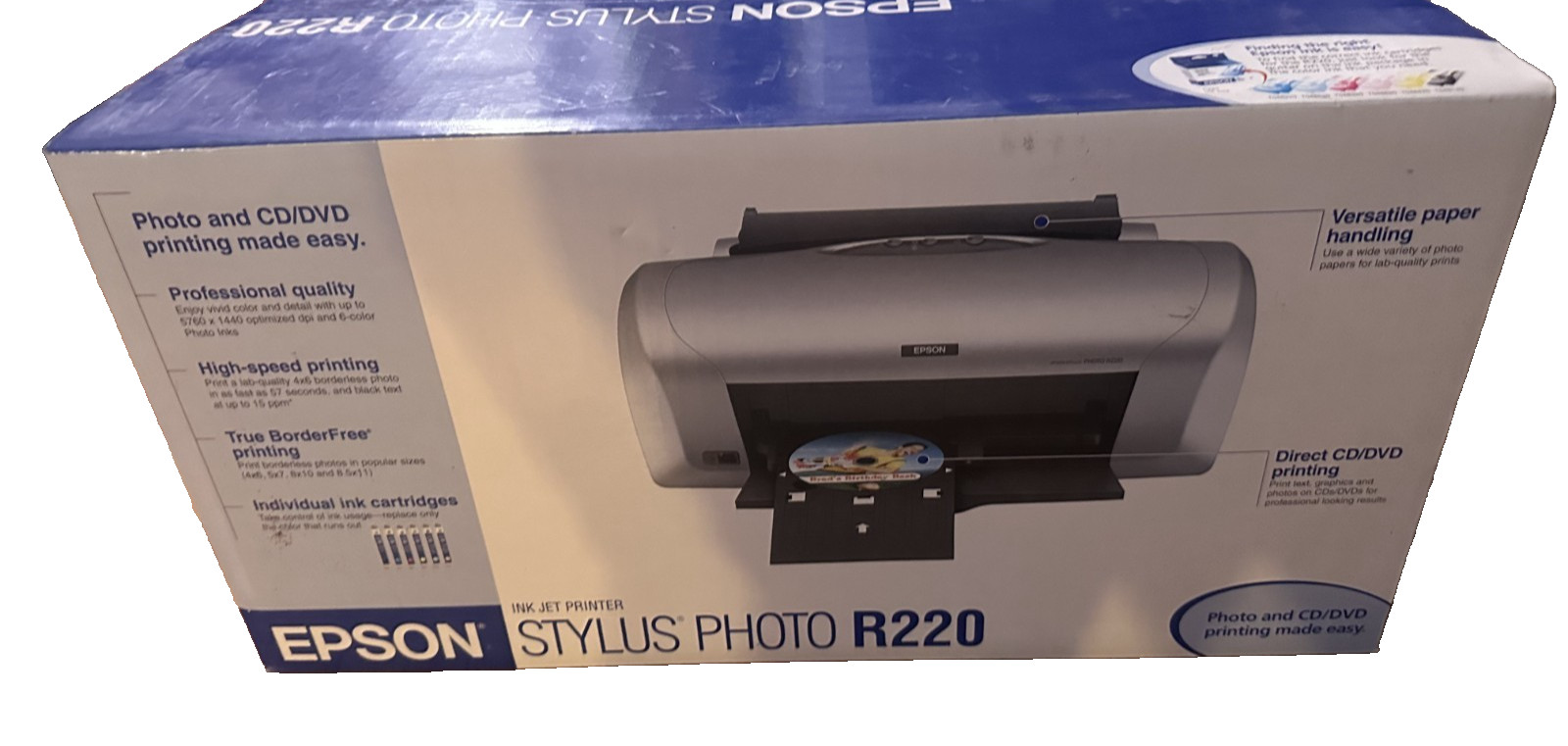 Epson Stylus Photo R220 Digital Photo Inkjet Printer - NEW Sealed