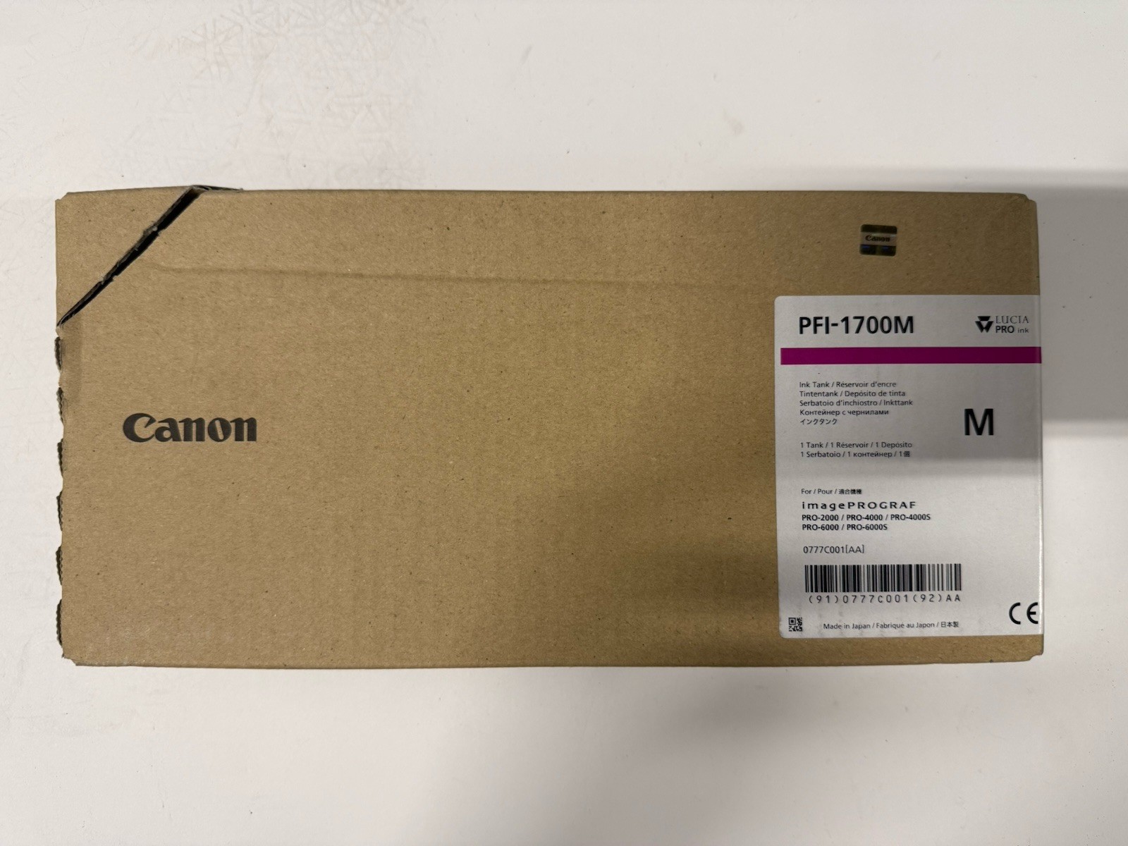 GENUINE Canon PFI-1700M Magenta Ink 700ml For PRO Series - OEM Exp 2020