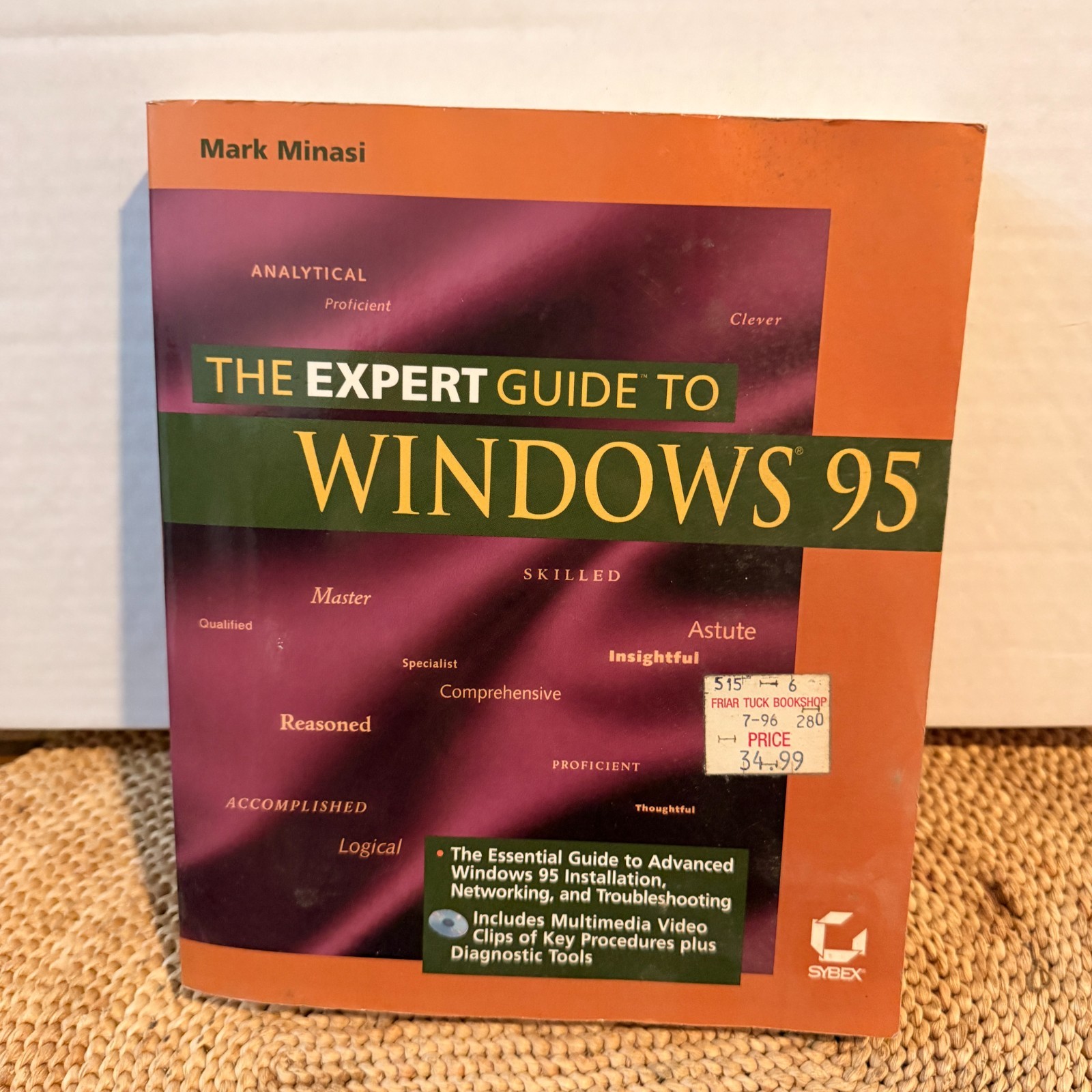 Expert Guide Windows 95 Mark Minasi 1996 Sybex Original CD-ROM Vintage PC