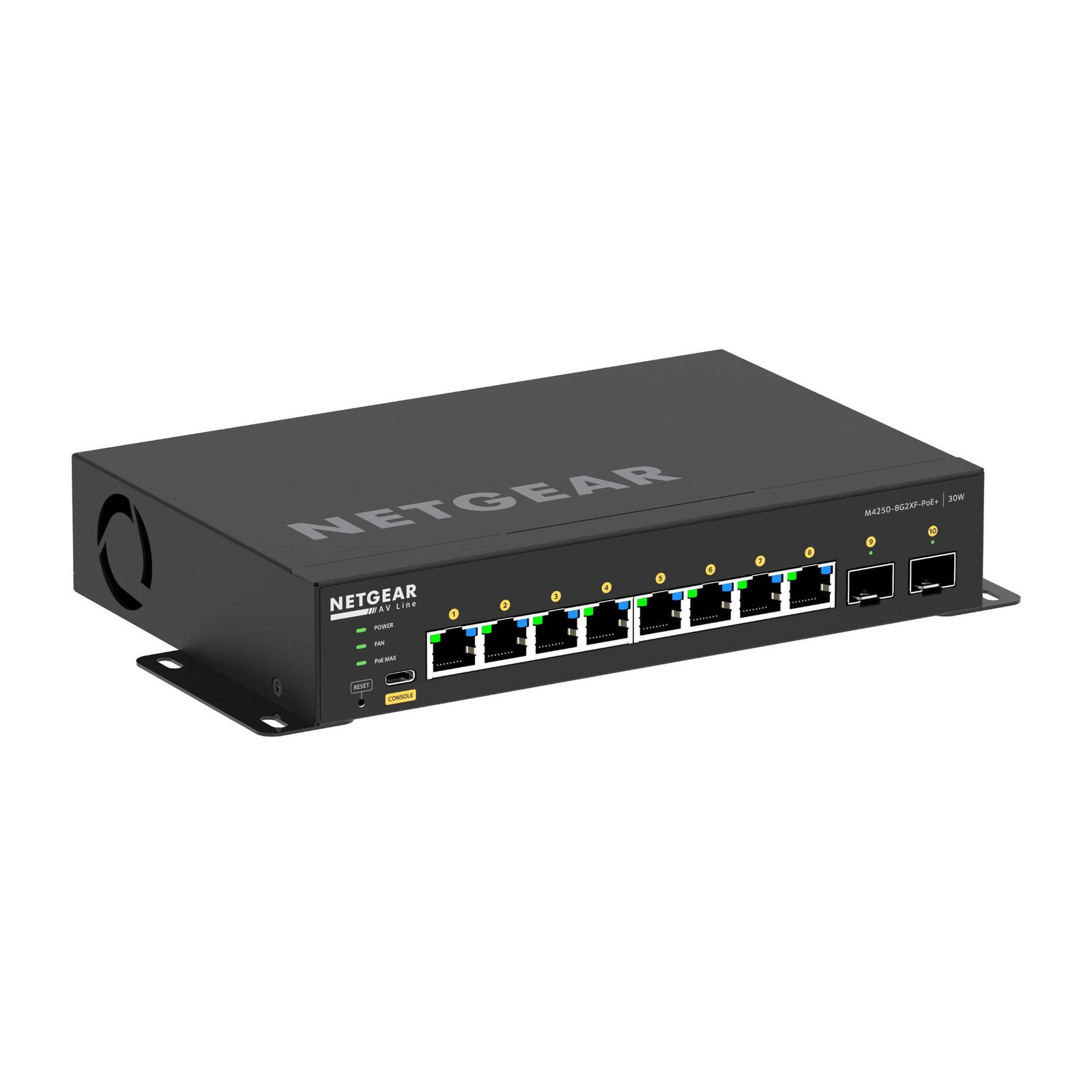 Netgear AV Line M4250 GSM4210PX 8-Port Gigabit PoE+ Managed AV Switch (220W)