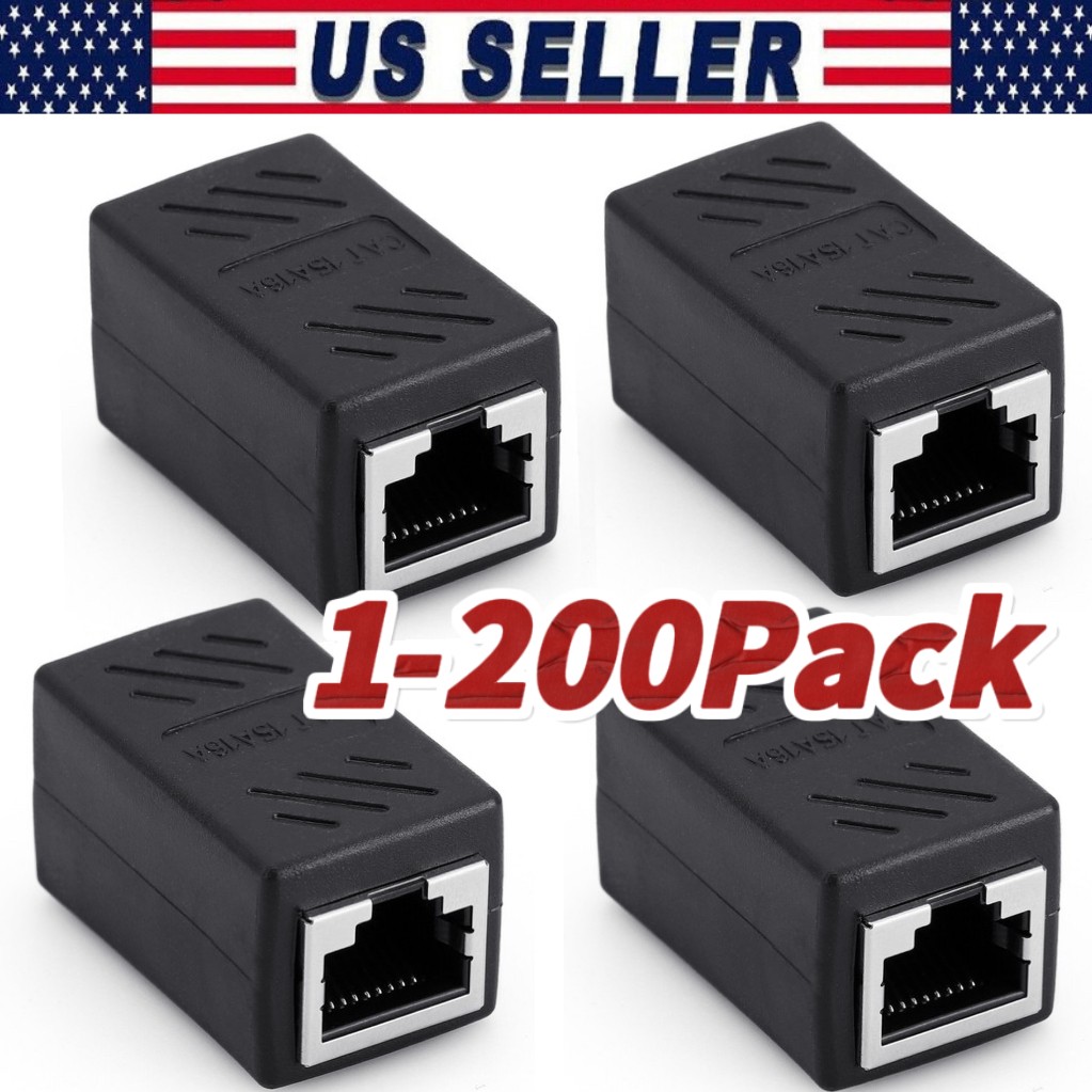 RJ45 Inline CouplerCat7/Cat6/Cat5e Ethernet Network lot Cable Extender Connector