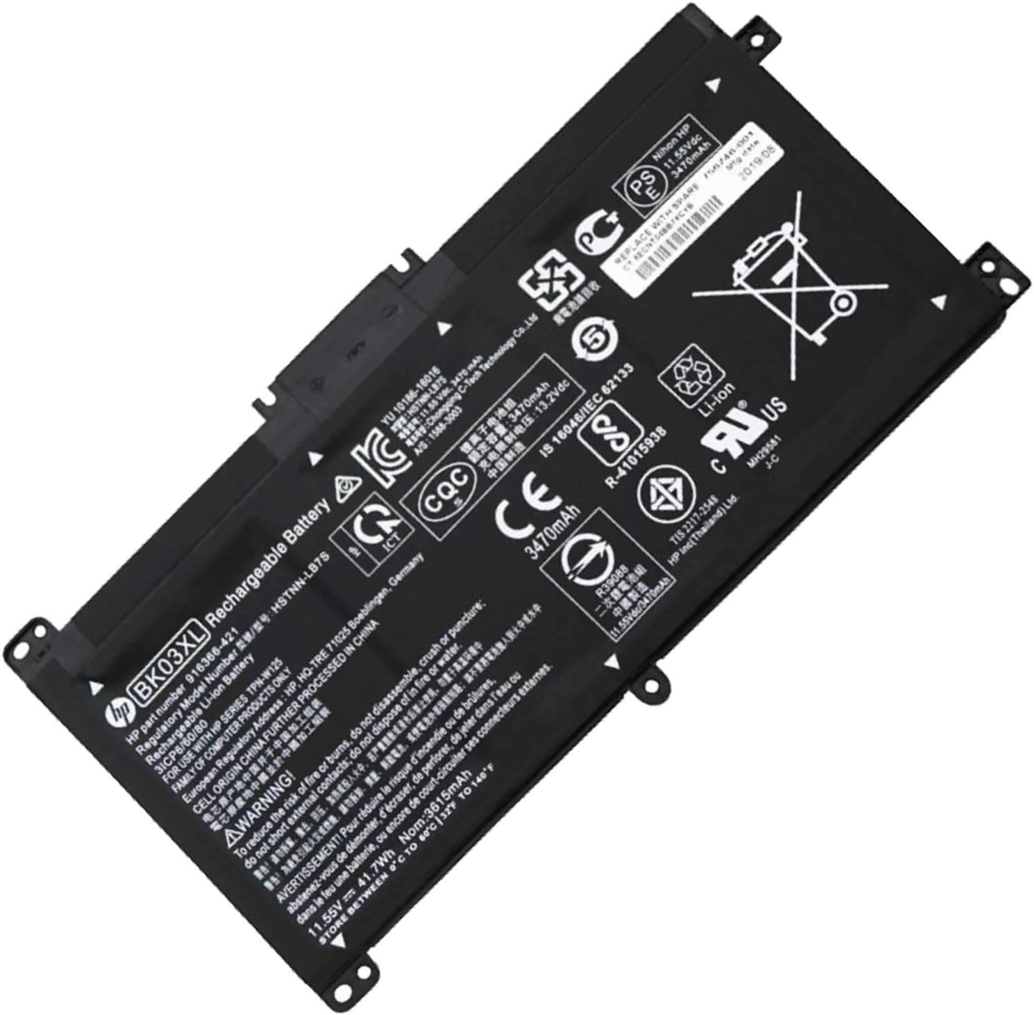 HP BK03XL Battery Compatible with HP Pavilion X360 Converitble 14M BA000 14M