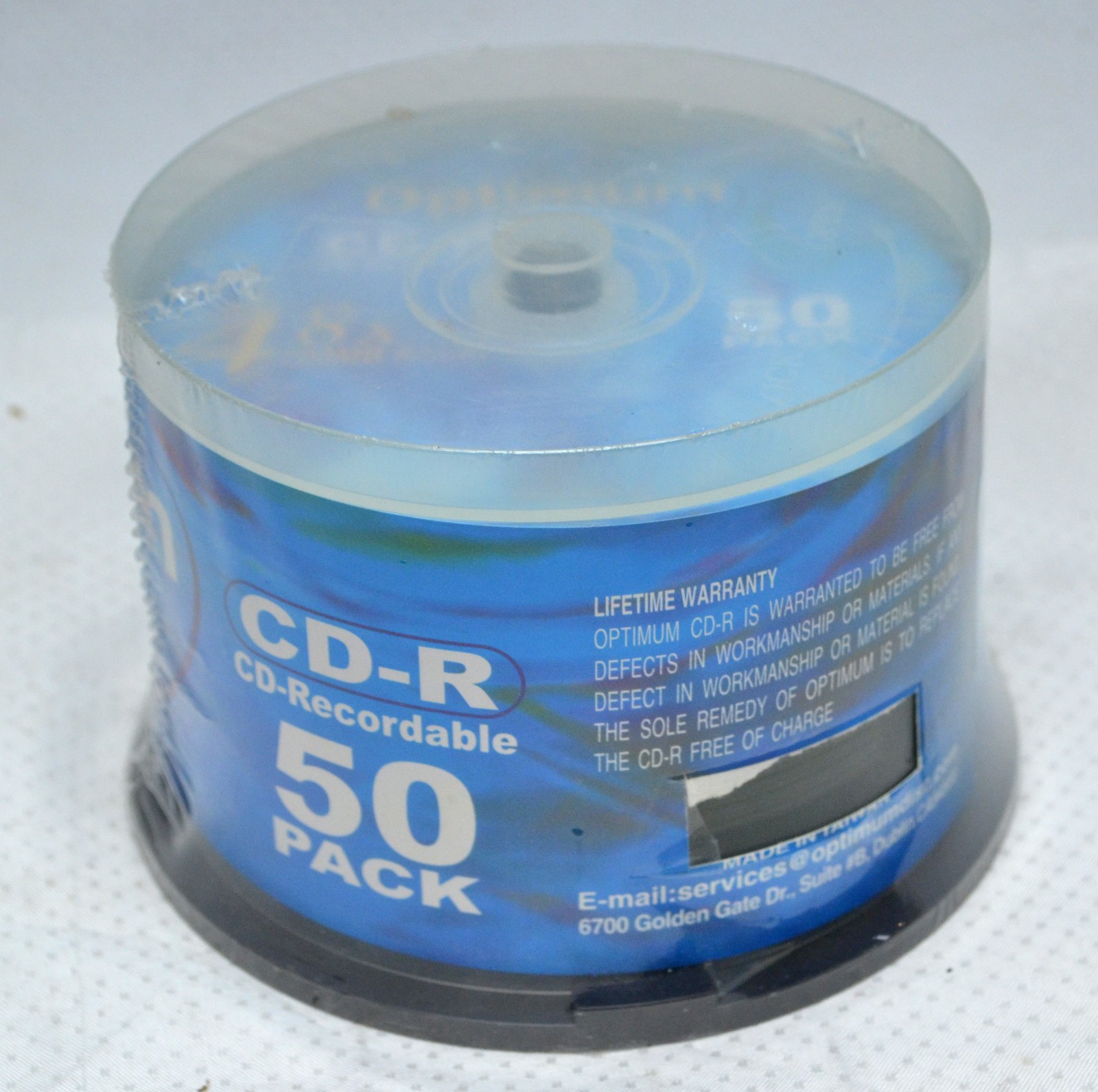 50 Pack Optimum 48X 700MB 80min Recordable Blank Disks