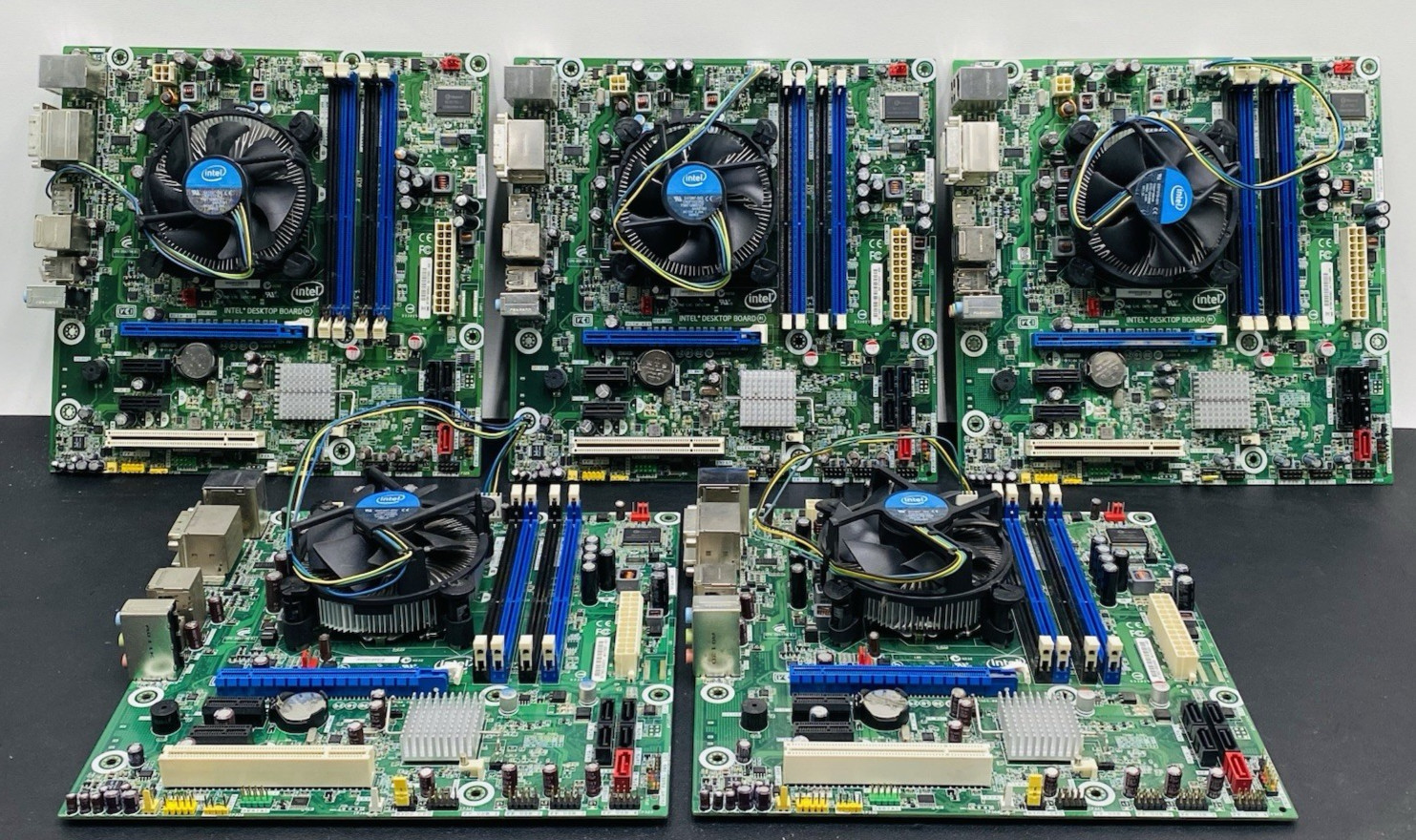 Lot of 5 Intel DQ57TM PC System Board/Motherboard LGA1156 Socket DDR3 SDRAM