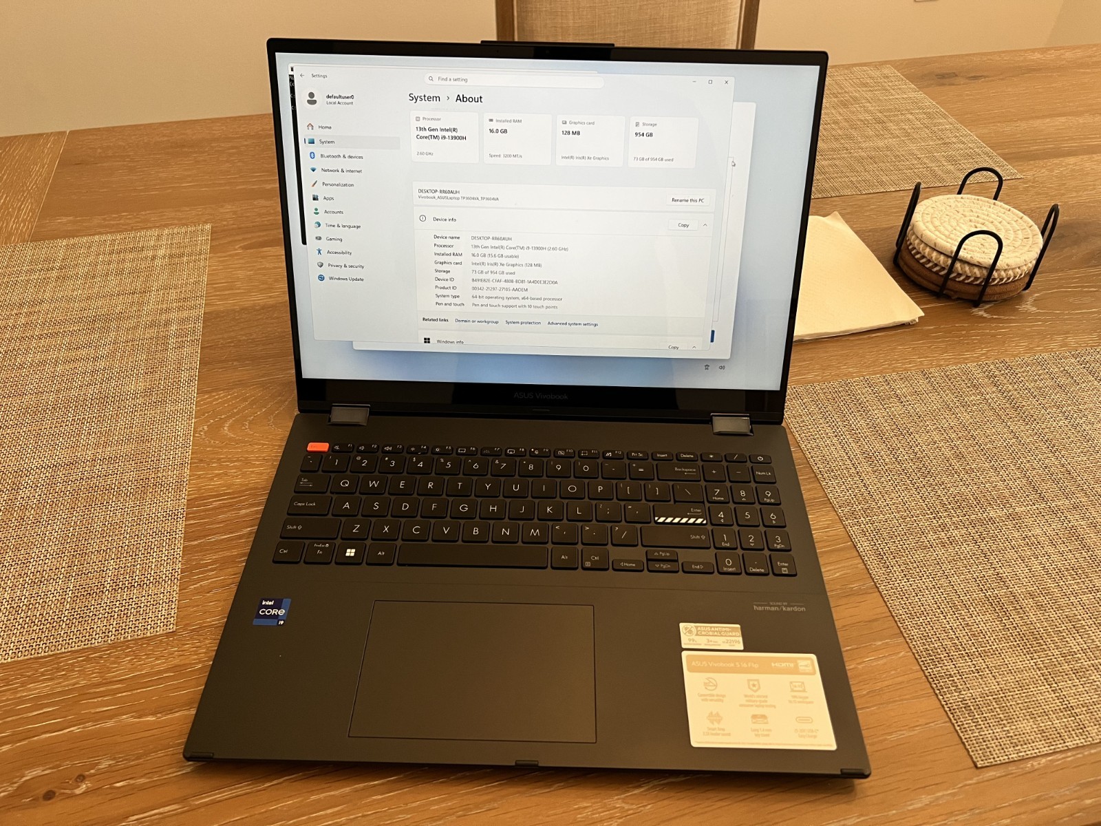 ASUS VIVOBOOK S16 FLIP  CREATOR LAPTOP  | I9-13900H | 1TB | 16GB WIN11H