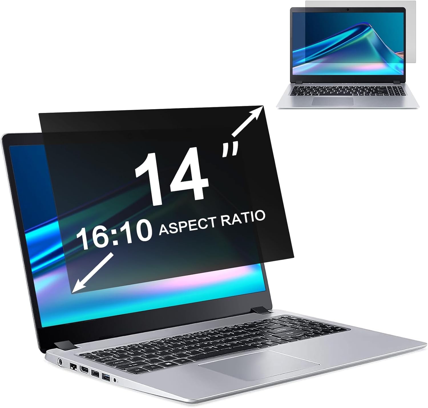 2 X Anti-peeping Screen Protector For Thinkpad T14S Gen5